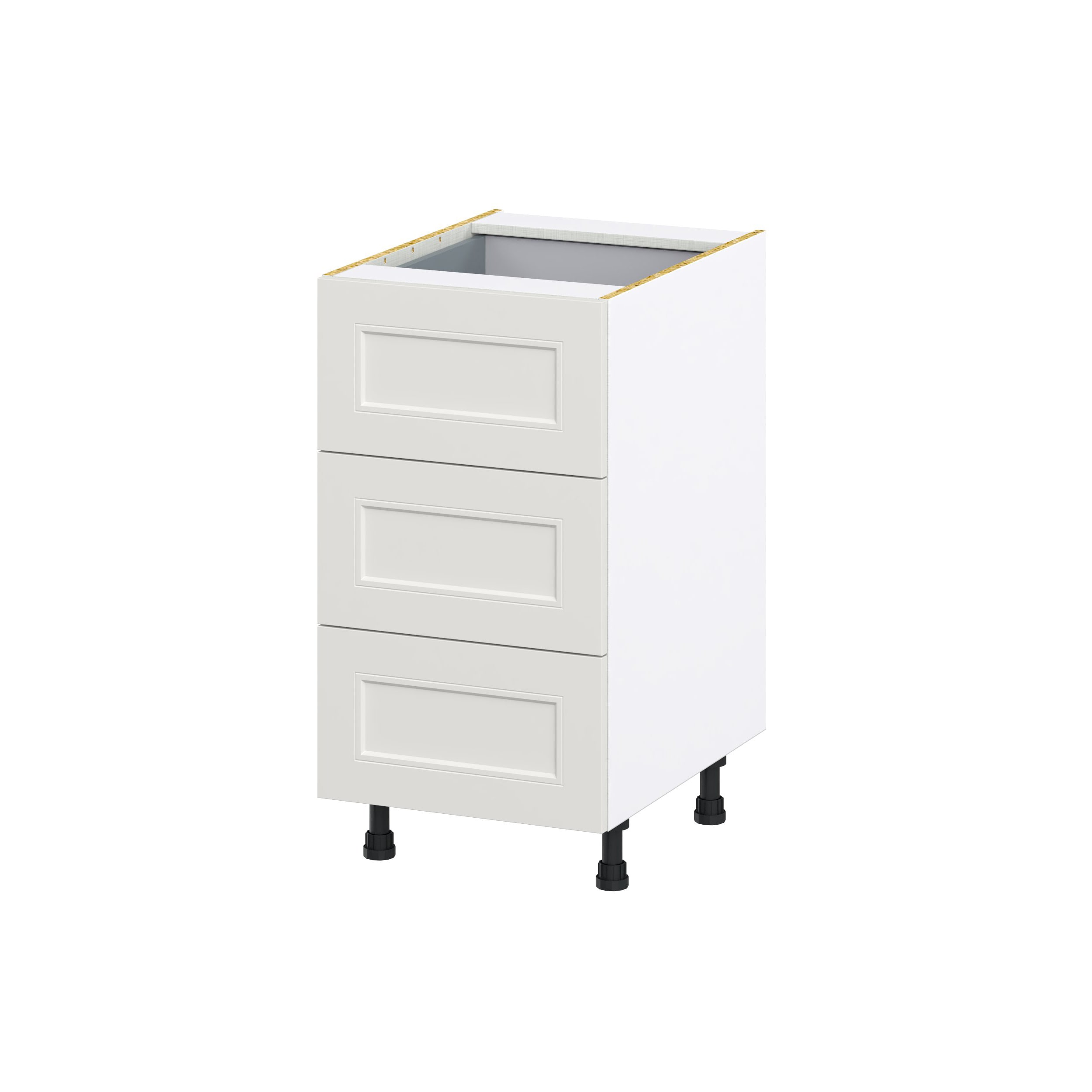 Hugo&Borg Belcourt 18-in W x 34.5-in H x 24-in D Gray Painted 1-Drawer Base Fully Assembled Cabinet (Recessed Panel Shaker Style)
