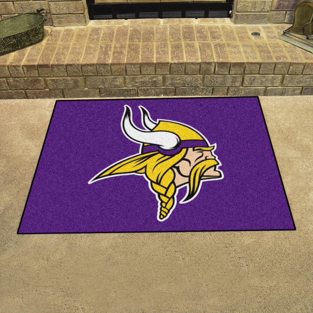 FANMATS NFL Vikings/Packers Purple House Divided 3 ft. x 4 ft. Area Rug  8462 - The Home Depot