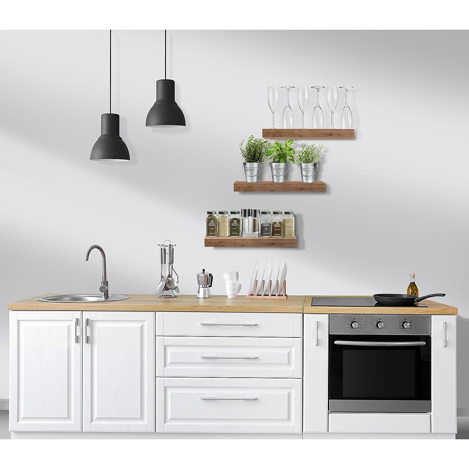 SORBUS WD-NTSHLV3-MGW Wall-Mounted-Shelving - View #4
