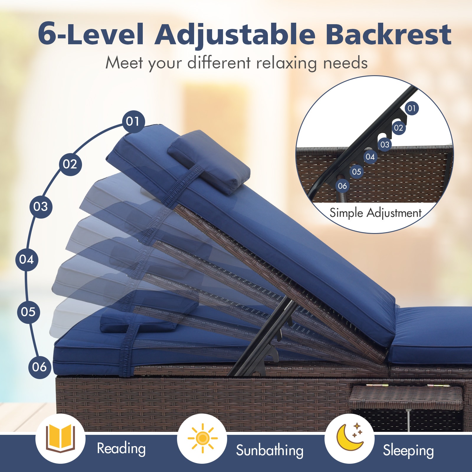 Forclover HBV-W72140NY Patio-Chairs - View #4