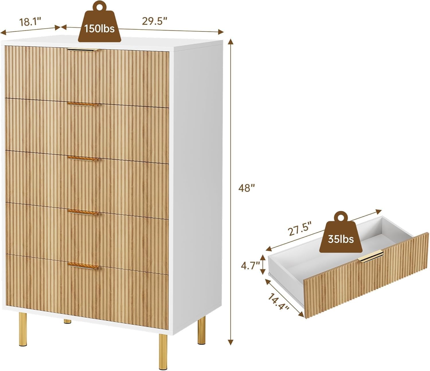 Qeetex DHZ-PHO-16OYMHSL dressers - View #2
