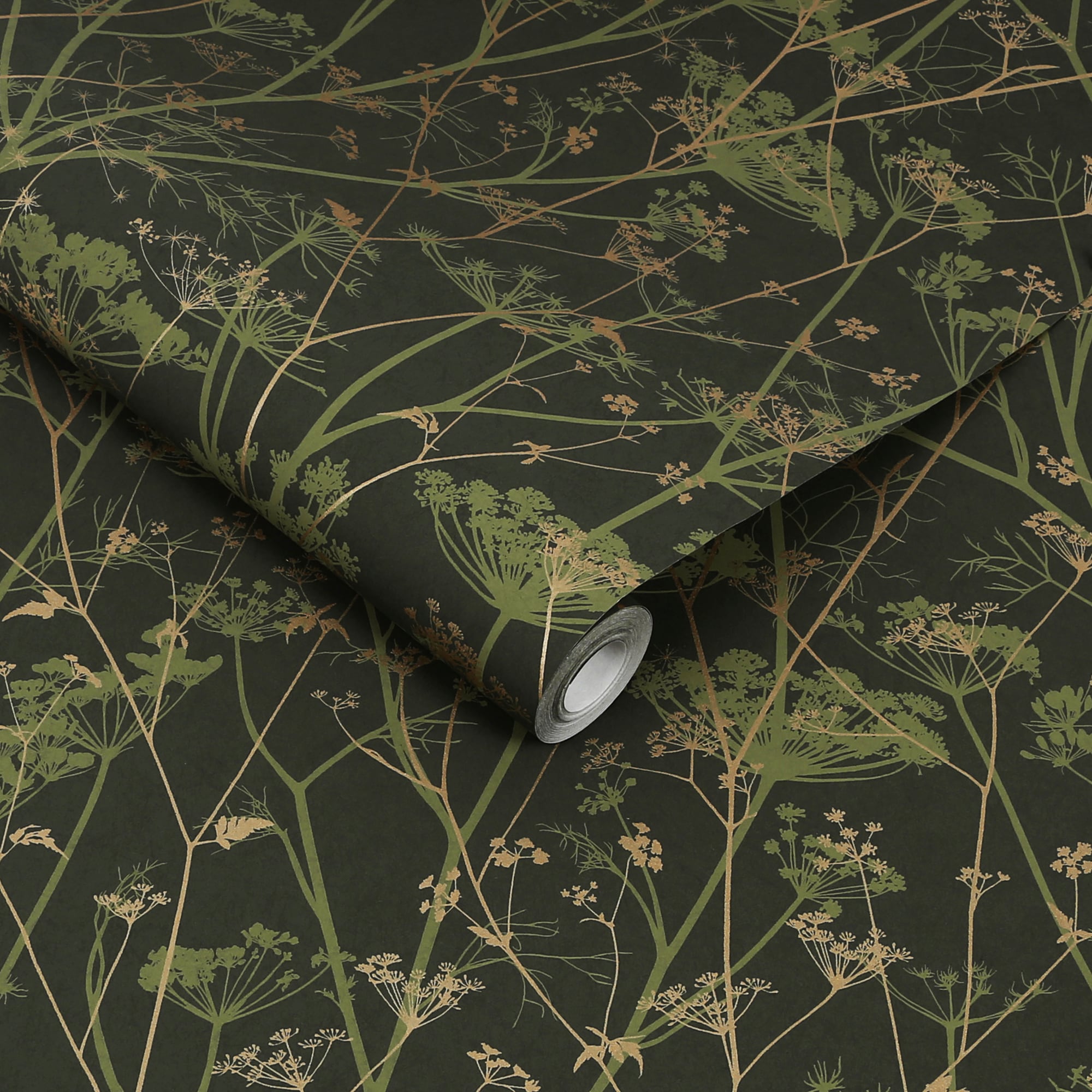 Graham & Brown Clarissa Hulse 20.5-in Sage/Gold Non-woven Floral