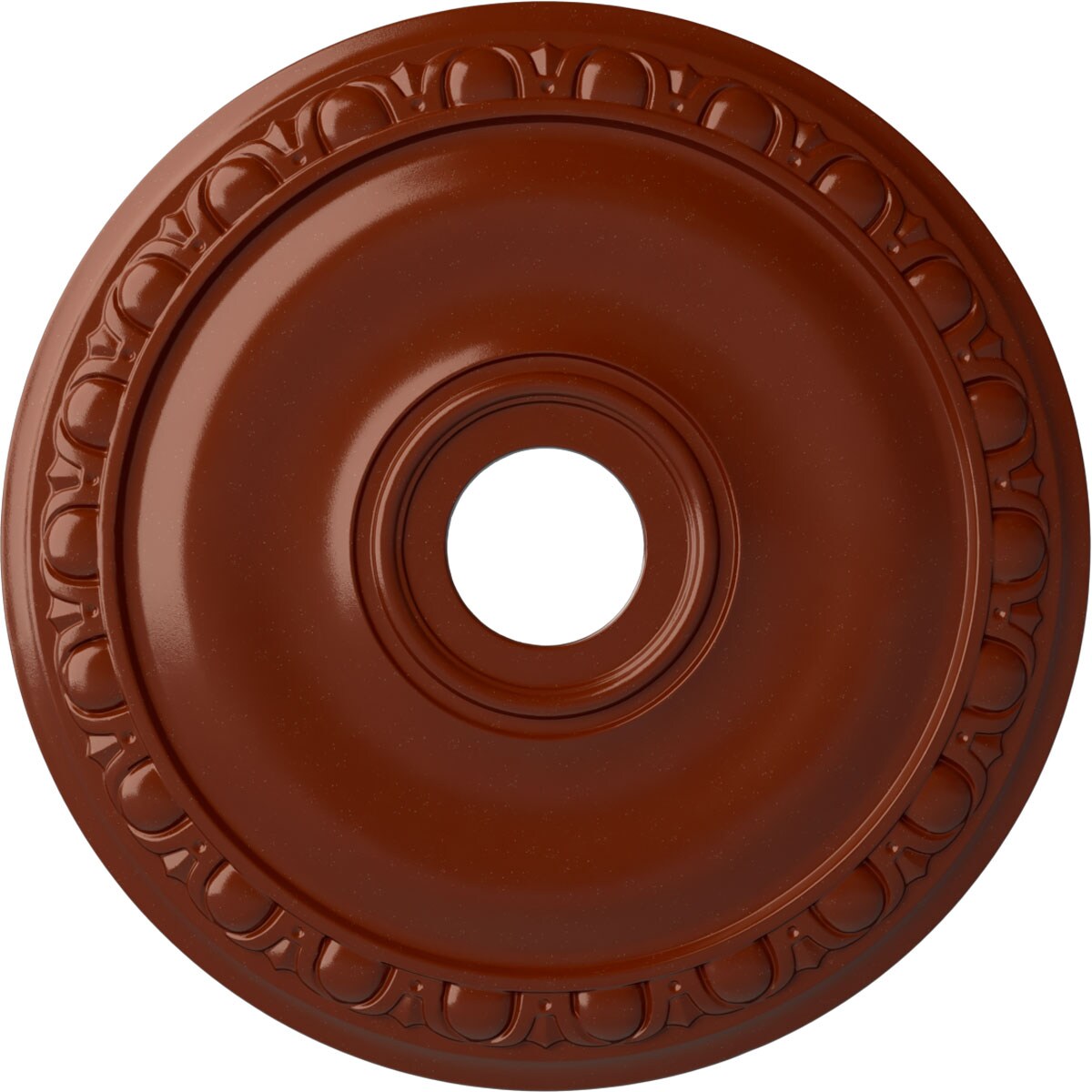 Ekena Millwork CM20JAFIF Jackson 20-in W x 20-in L Painted Firebrick Polyurethane Whole Ceiling Medallion
