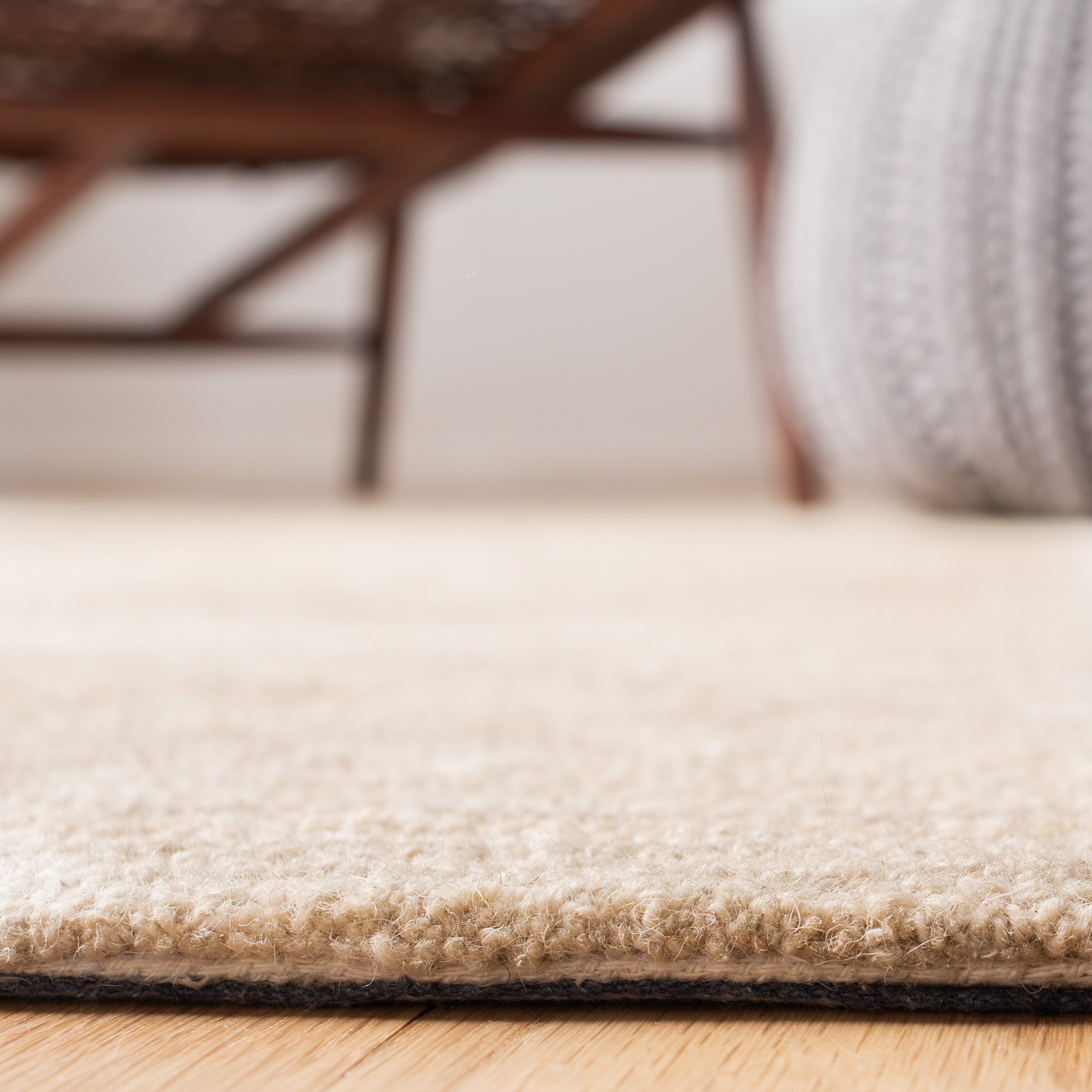 Capri Hand-Tufted Wool Rug in Beige - 5' x 8' Rectangular Design