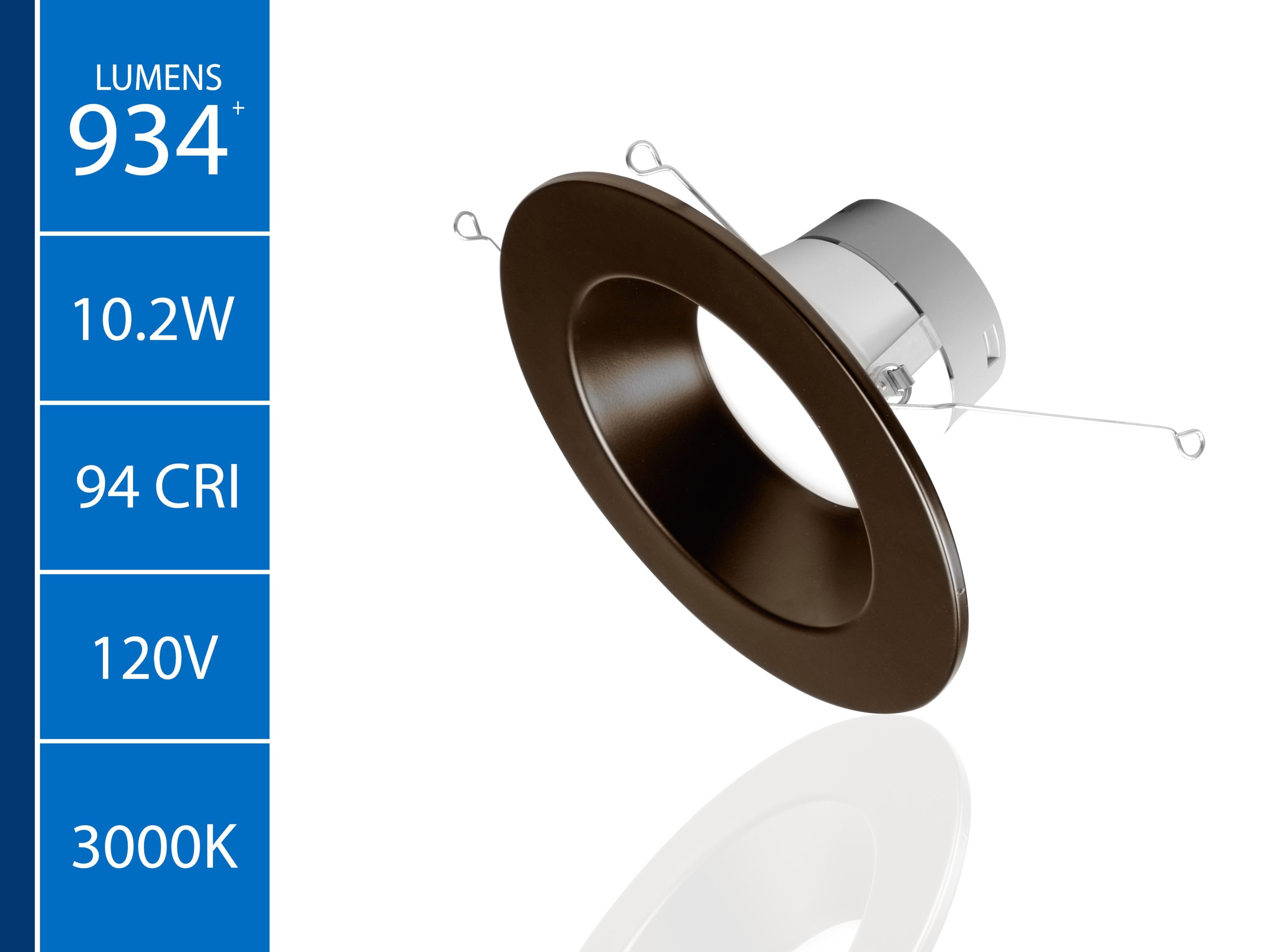Modern 7.4" Oil-Rubbed Bronze Dimmable LED Recessed Downlight