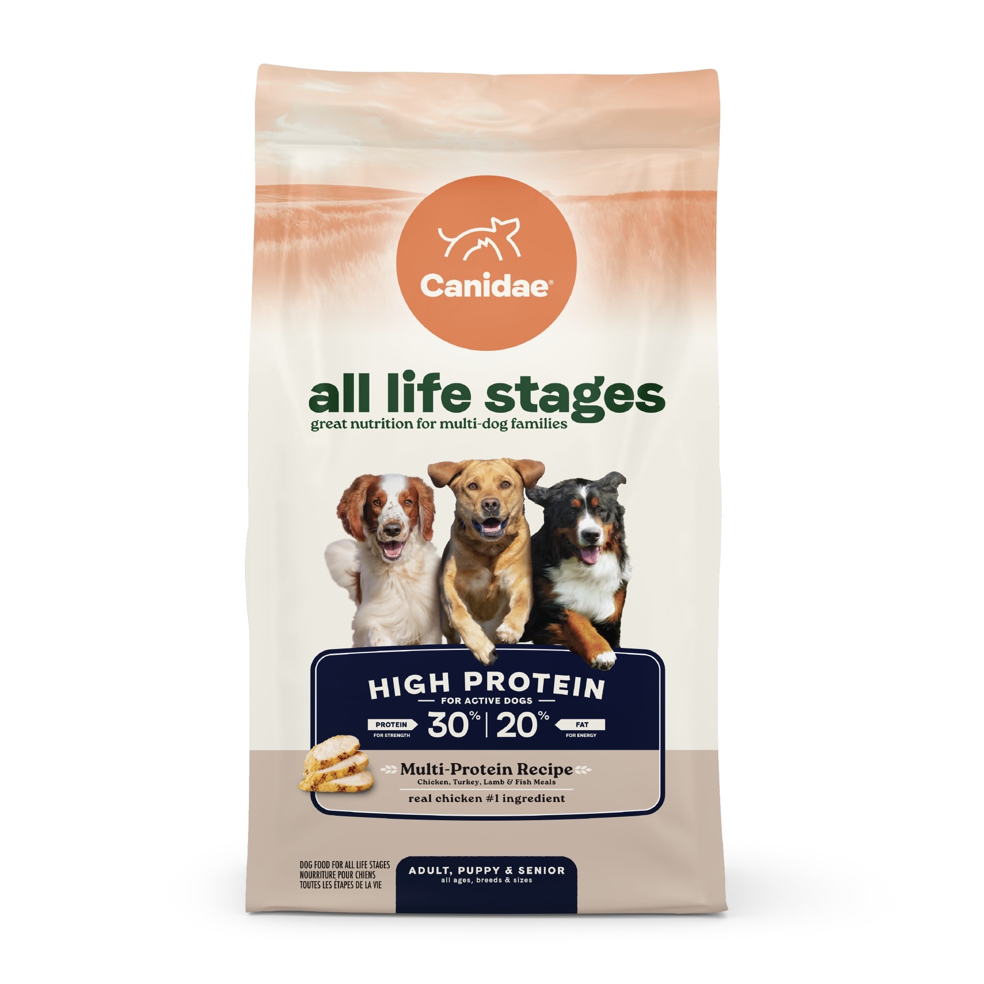 Canidae  All Life Stages Multi-Protein Recipe High Protein Dry Dog Food 27 lbs