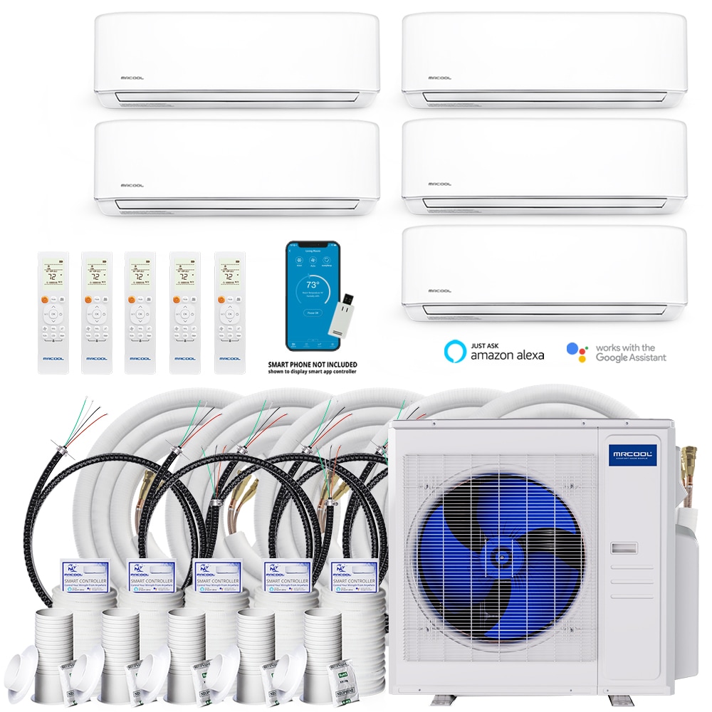 MRCOOL DIYM536HPW02D00 DIY Mult Zone Series 5 or more zones 36000-BTU Ductless Mini Split Air Conditioner Heat Pump Included with 230-Volt