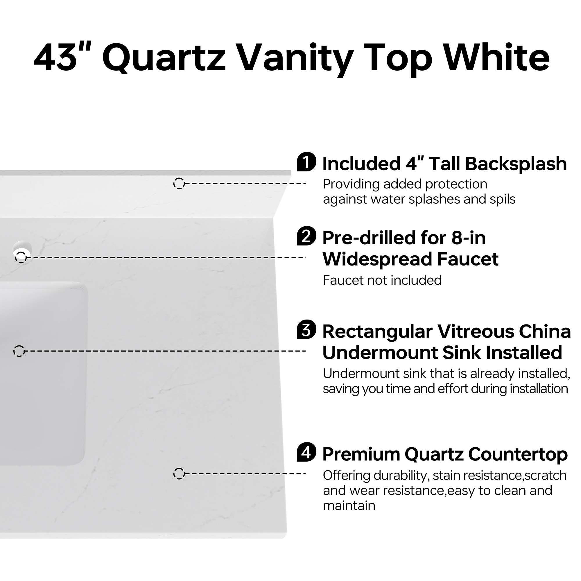 DELUXE LIVING VT0015 Vanity-Tops - View #7