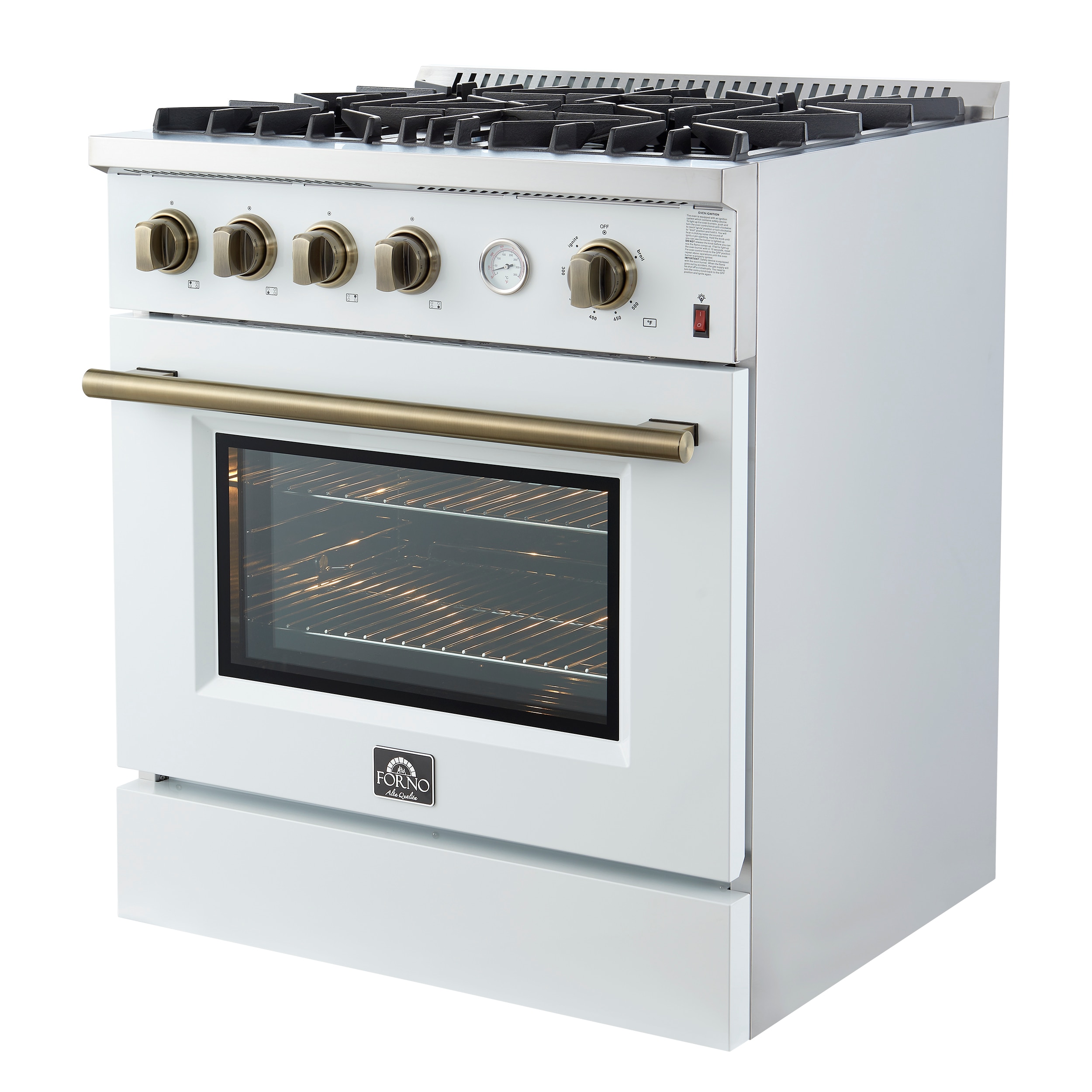 FORNO FFSGS6277-30WHT Freestanding-Gas-Ranges - View #2