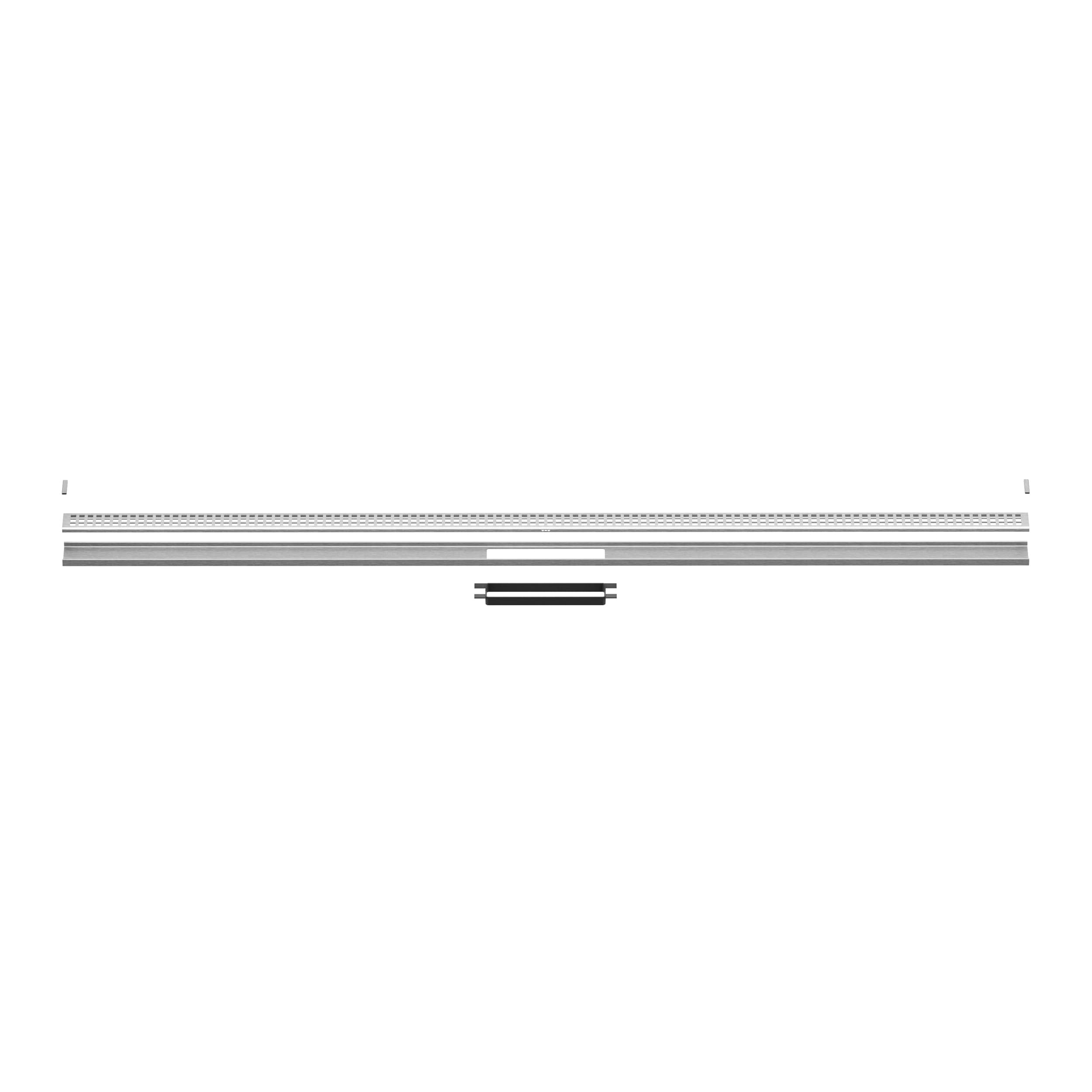 Schluter Systems KLVRID3EB122 Kerdi-Line-Vario Grate Brushed Stainless Steel Square