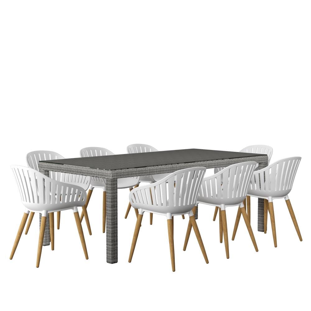 Amazonia SINGAREC8CANNWH Patio-Dining-Sets - View #2