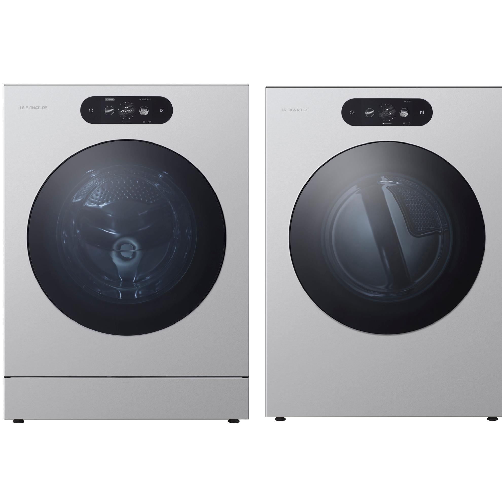 LG  SIGNATURE Large High Efficiency Stackable Steam Cycle Front-Load Washer + Steam Cycle Vented Electric Dryer