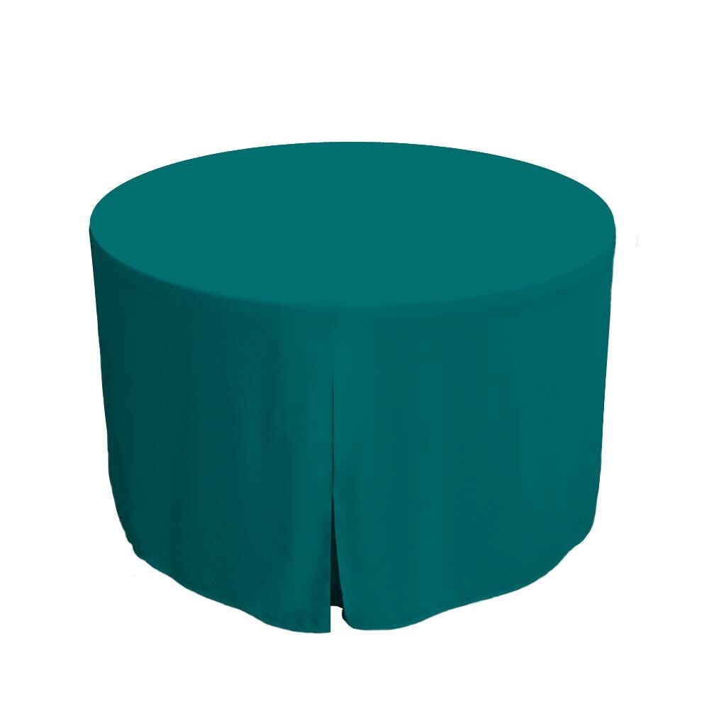 WestPoint Home 028828431868 Tablevogue Table Cover Collection Fitted Indoor/Outdoor Peacock Table Cover for 48-in round
