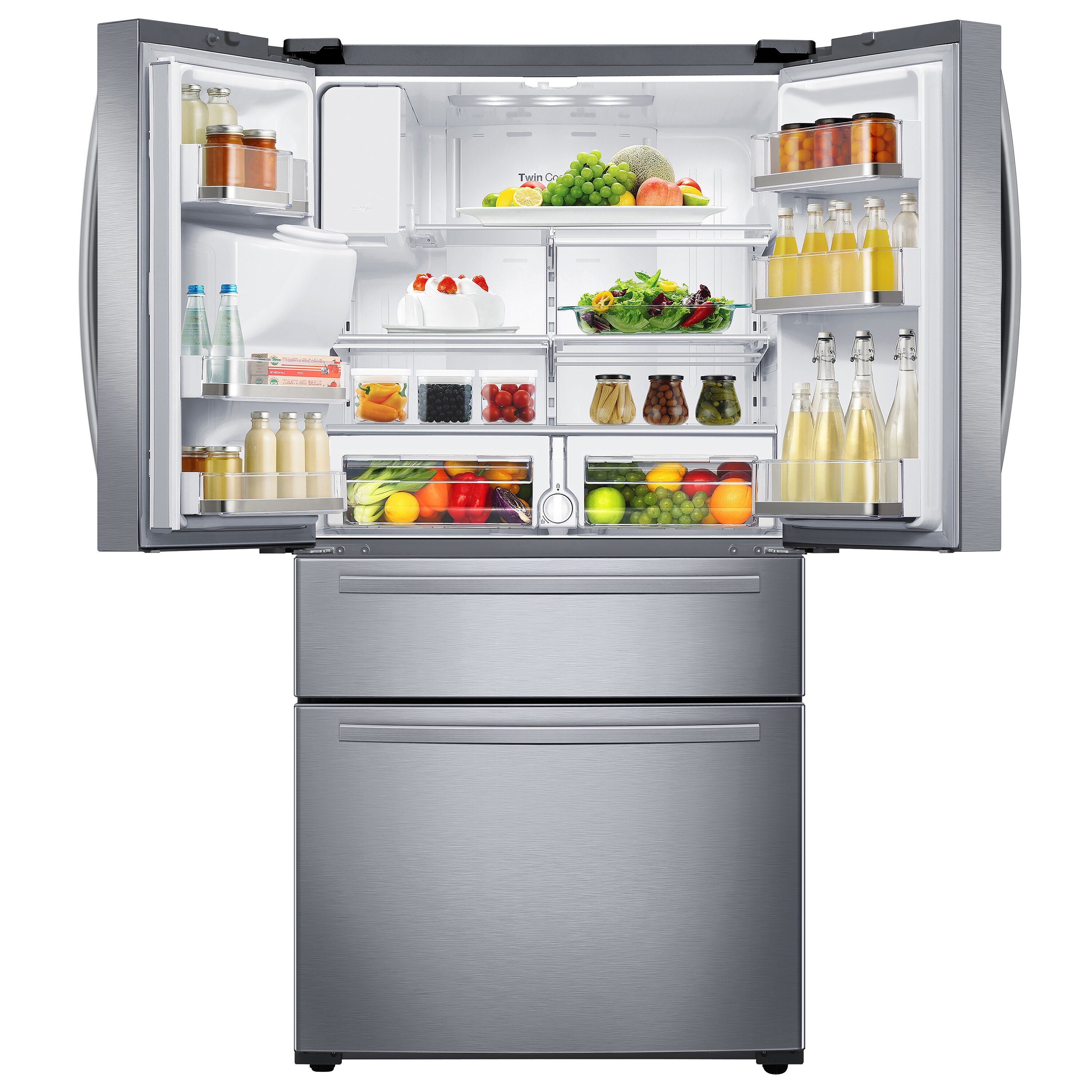 25 cu. ft. 4-Door French Door Refrigerator in Stainless Steel