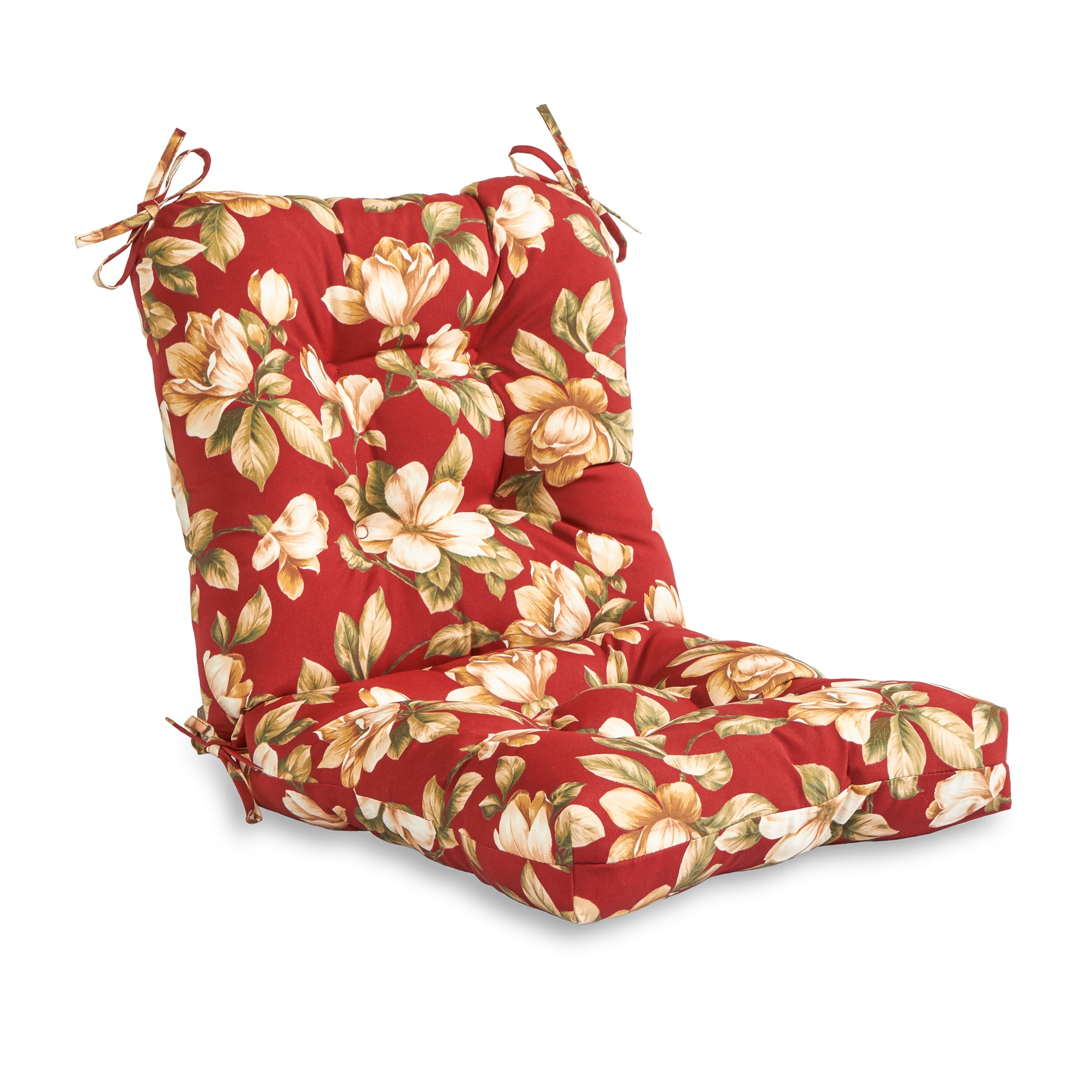 Greendale Home Fashions OC5808-ROMAFLORAL 19-in x 19-in Roma Floral Patio chair cushion