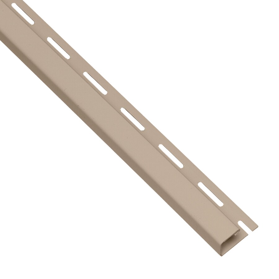 Durabuilt 3658584 400 Vinyl Siding Trim J-channel Tan 0.625-in x 150-in