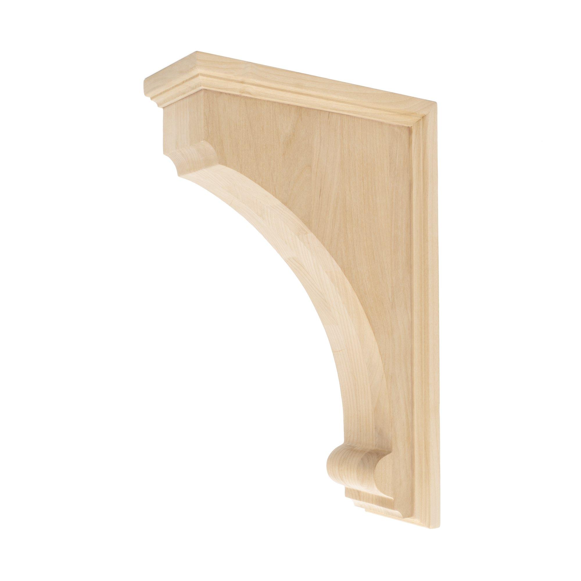 Architectural Products by Outwater 3P5.13.00251 3.25-in x 9-in x 14-in Plain Finished Alder Multiple colors/finishes Wood Paintable/Stainable Corbel