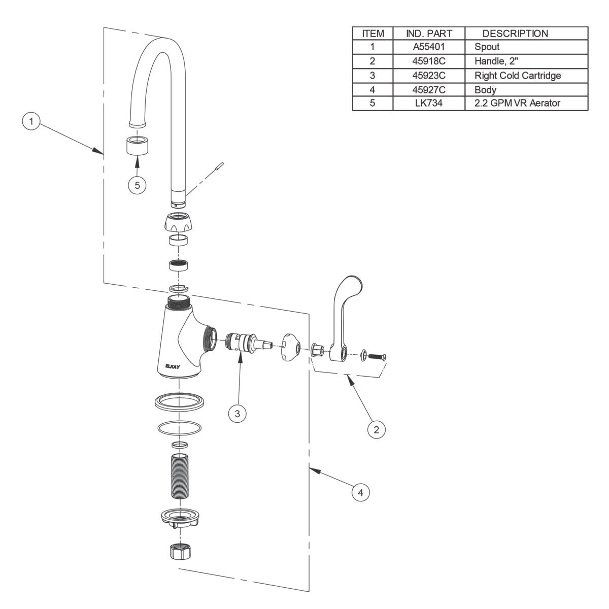 Elkay LK535GN05L2 Kitchen-Faucets - View #2