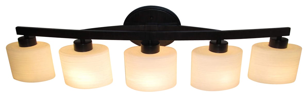 Bronze bathroom deals light fixtures lowes