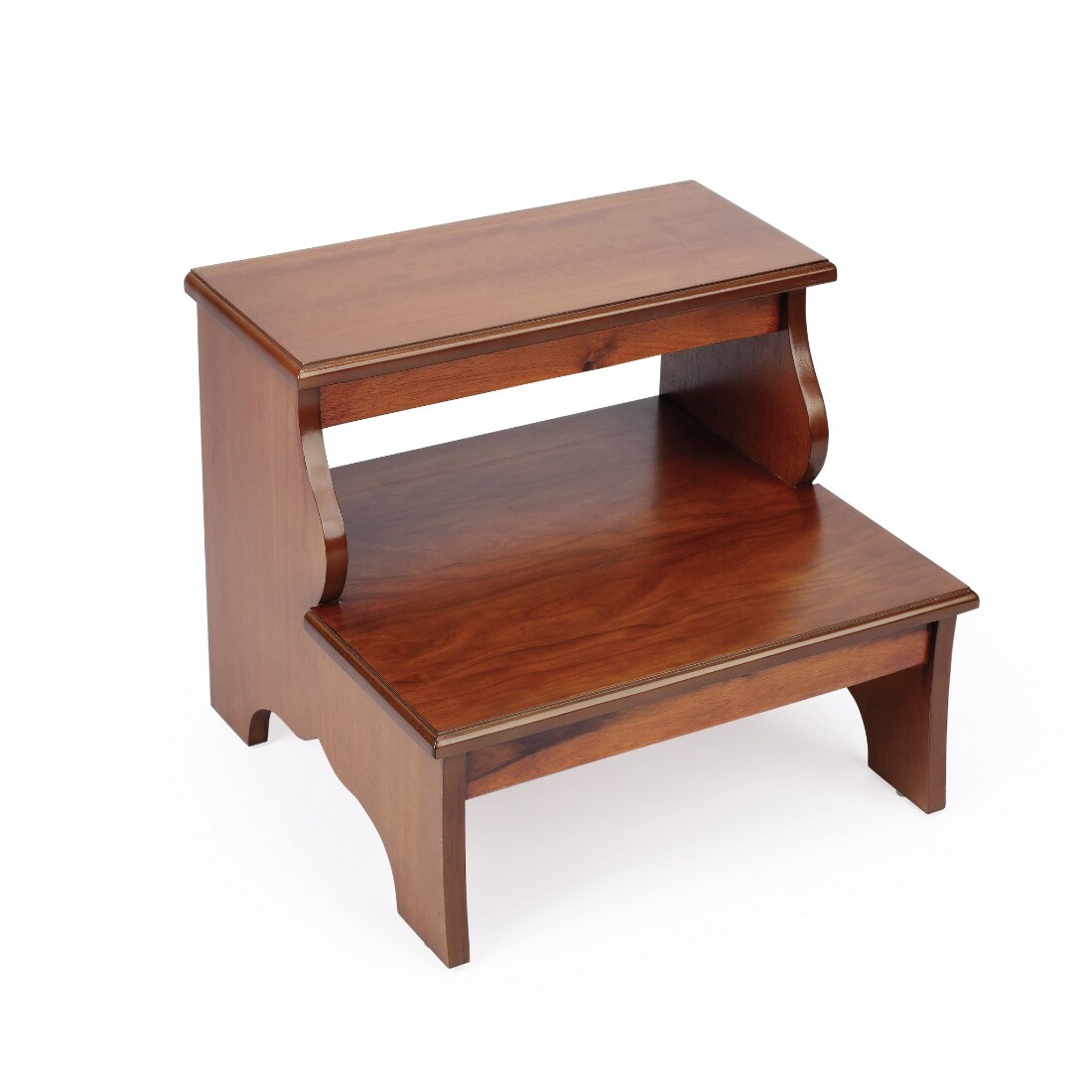 HomeRoots 4000389145 Brown Small Wood Backless Bar Stool