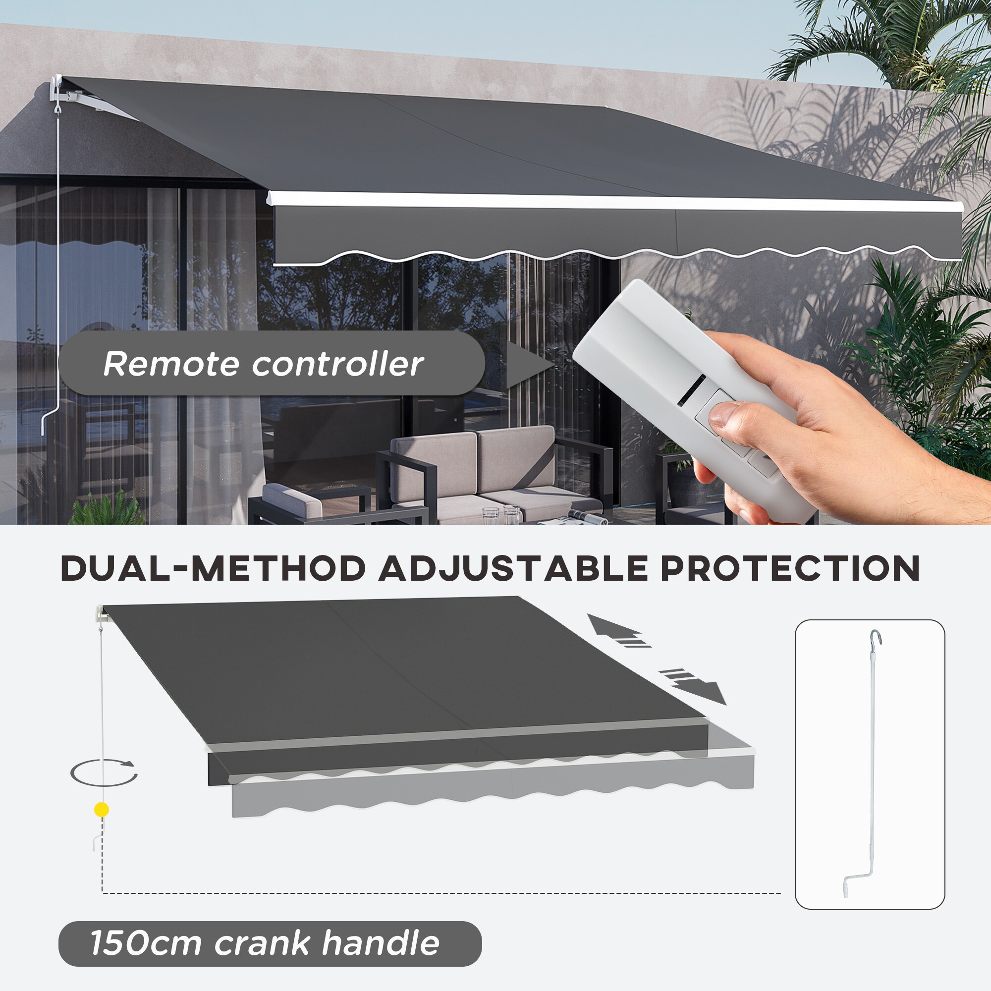 Outsunny 840-245V81CG awnings - View #9
