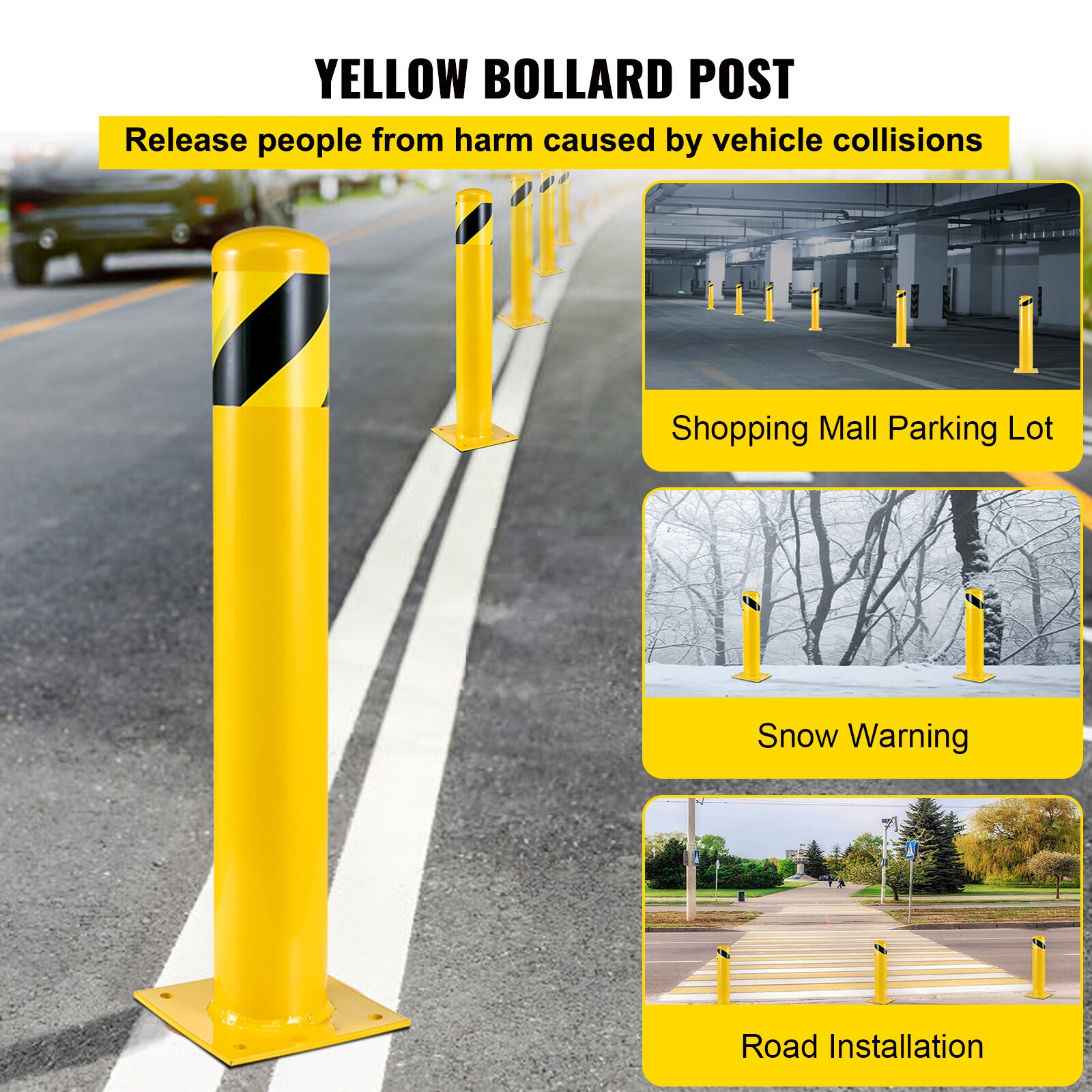 VEVOR SCAQZYCHS48400089V0 Commercial-Bollards - View #2