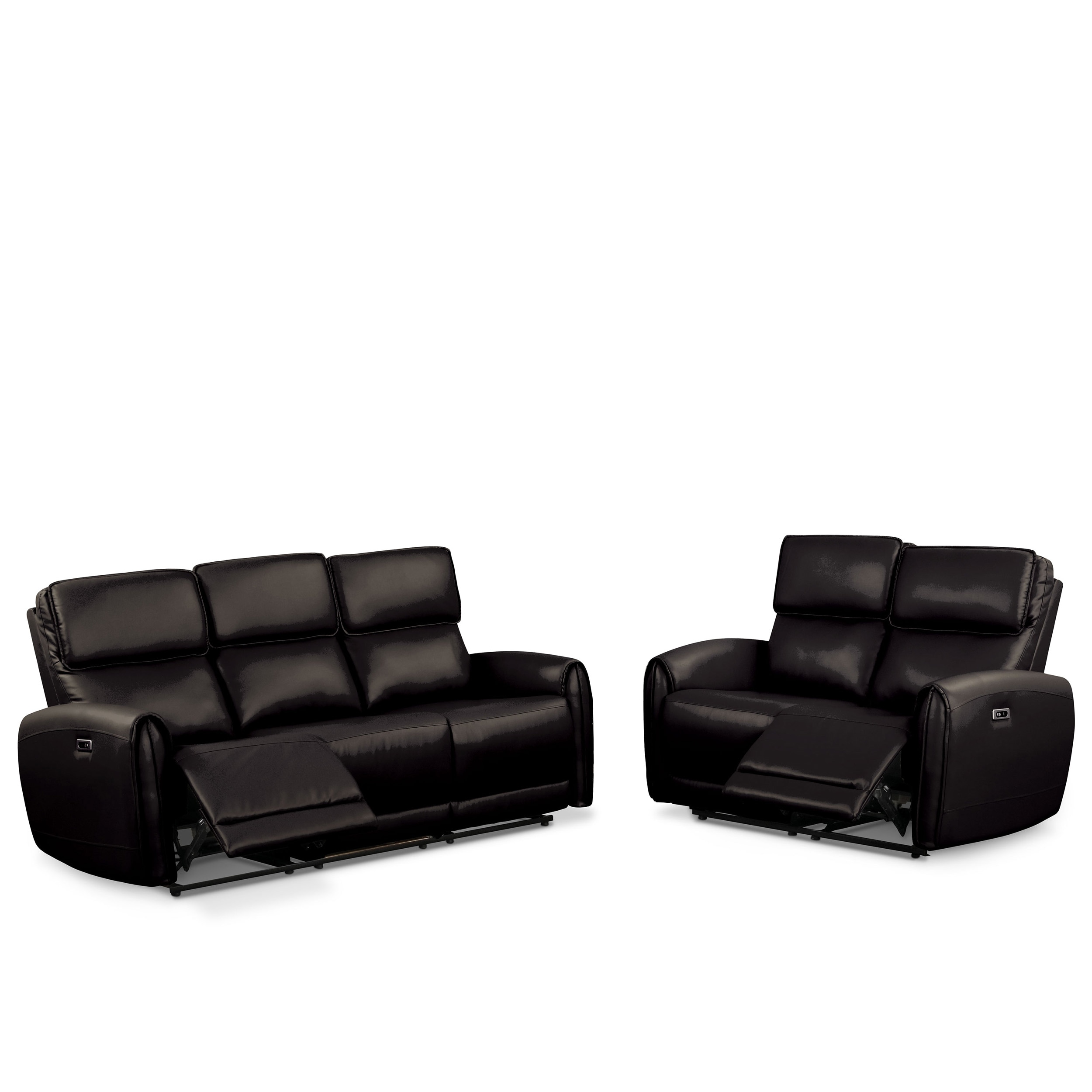 Furniture of America IDF6012BKPM-2PC Living-Room-Sets - View #2