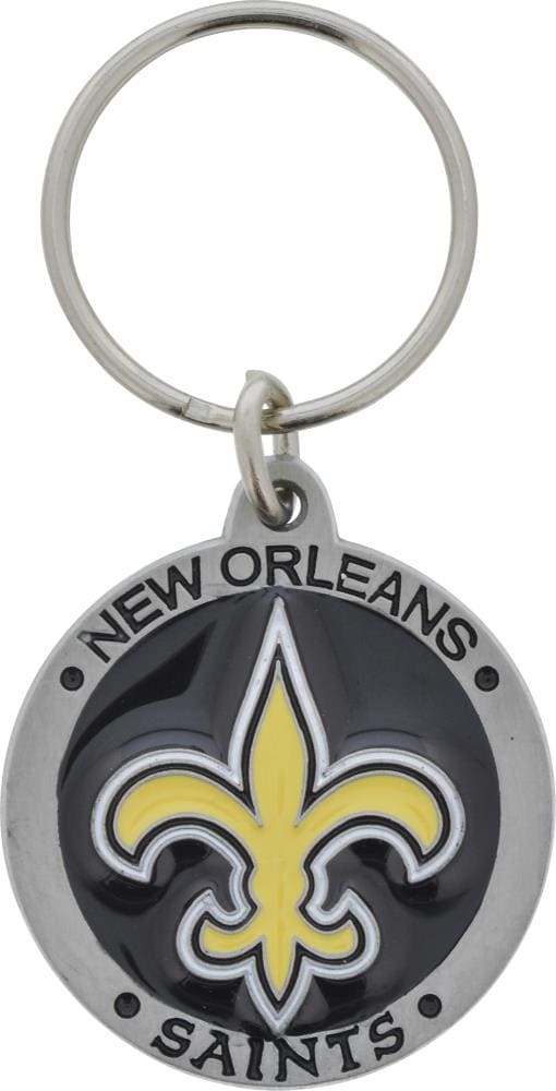 New Orleans Saints State Shape Keychain