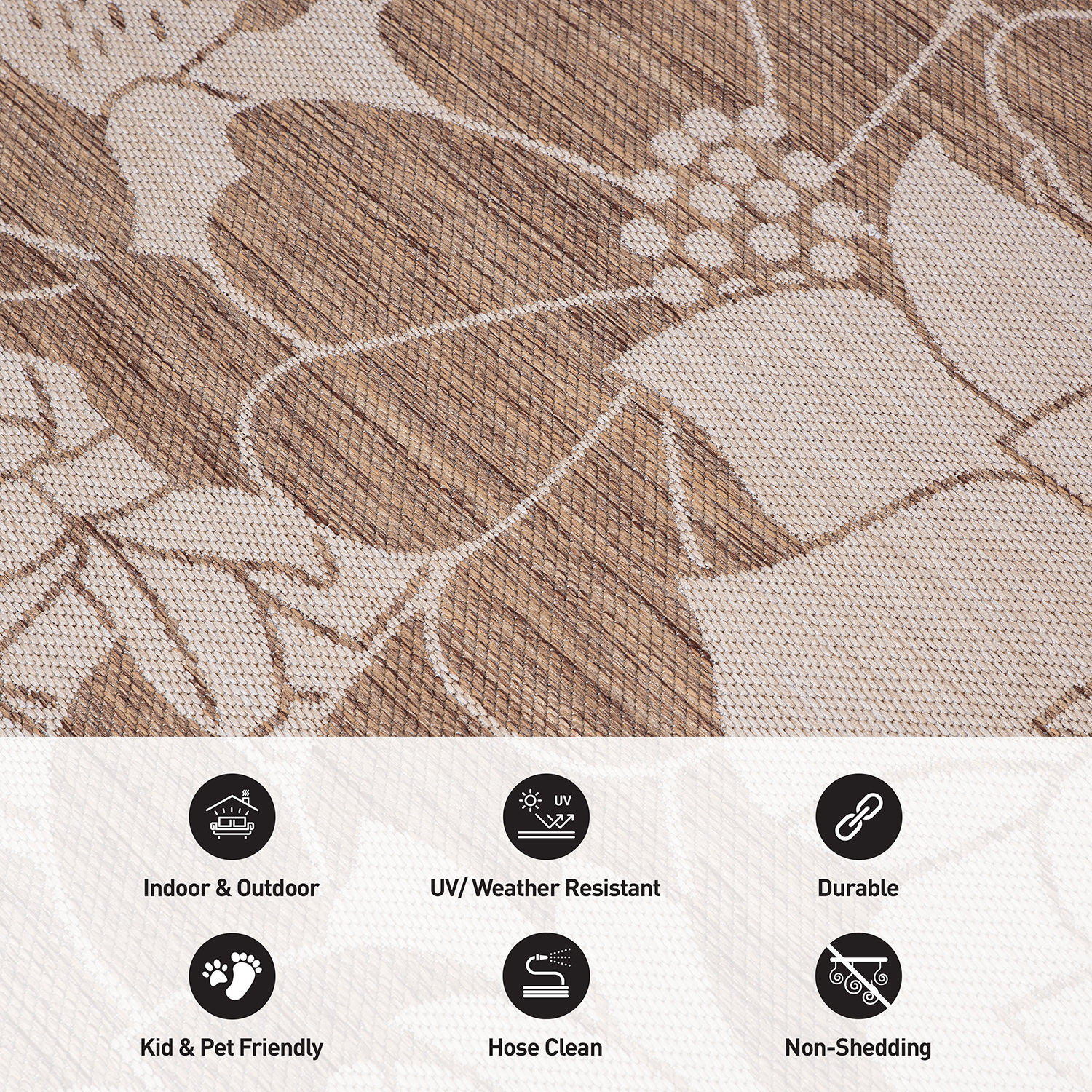 World Rug Gallery 115BROWN5X7 rugs - View #5
