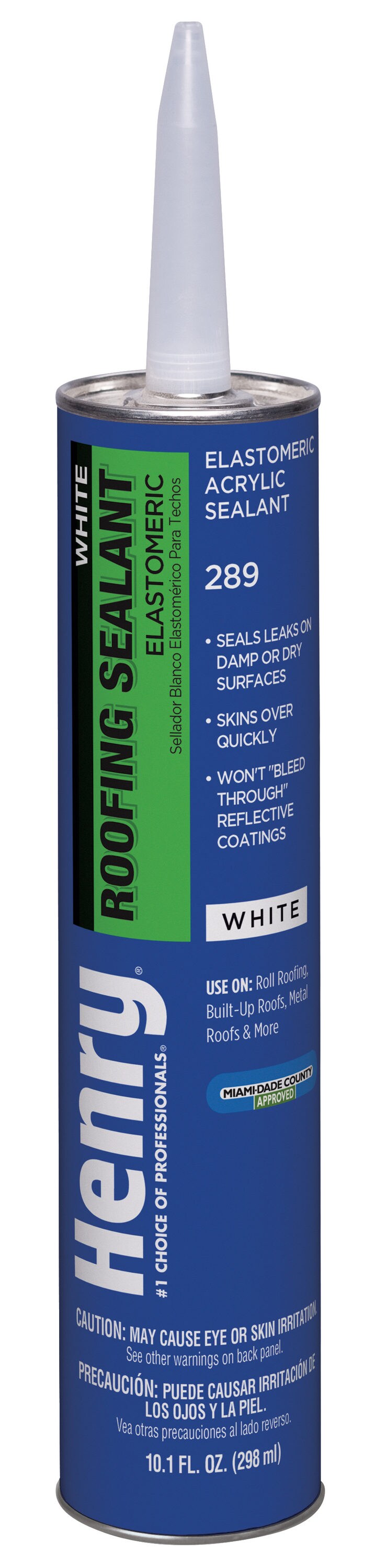 Henry Company HE289004 White Roof Sealant 10.1-oz Waterproof Elastomeric Roof Sealant