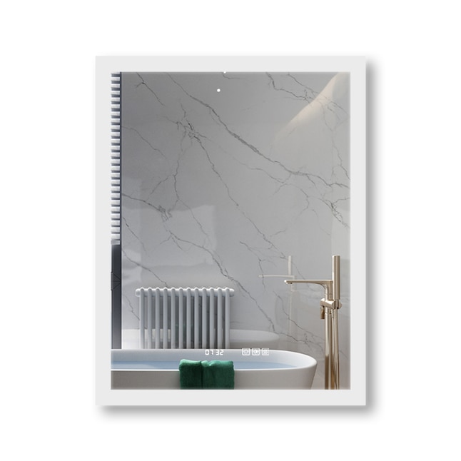 Wellfor Led Bathroom Mirror 28 In W X, What Is Fog Free Mirror