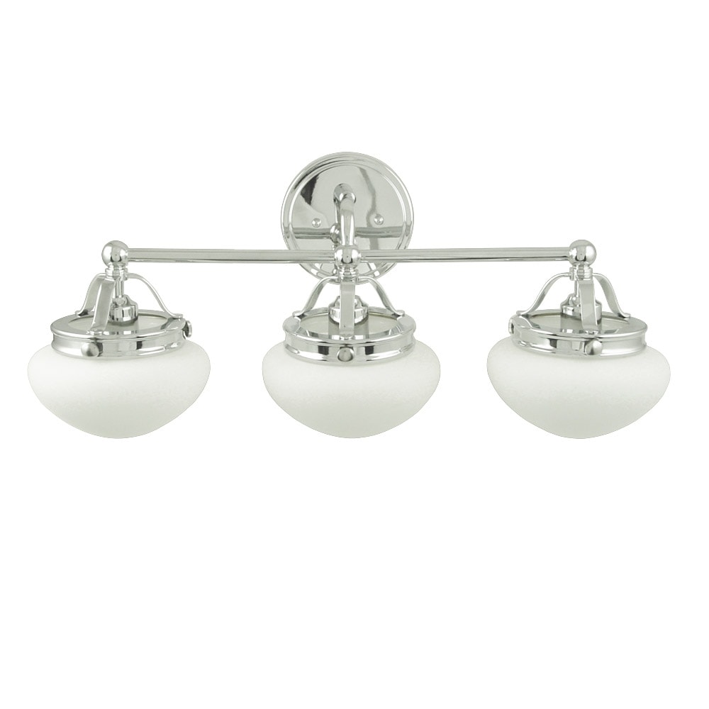 allen + roth GR1313-CH-I Bostonian 3 -Light Chrome Transitional Vanity light
