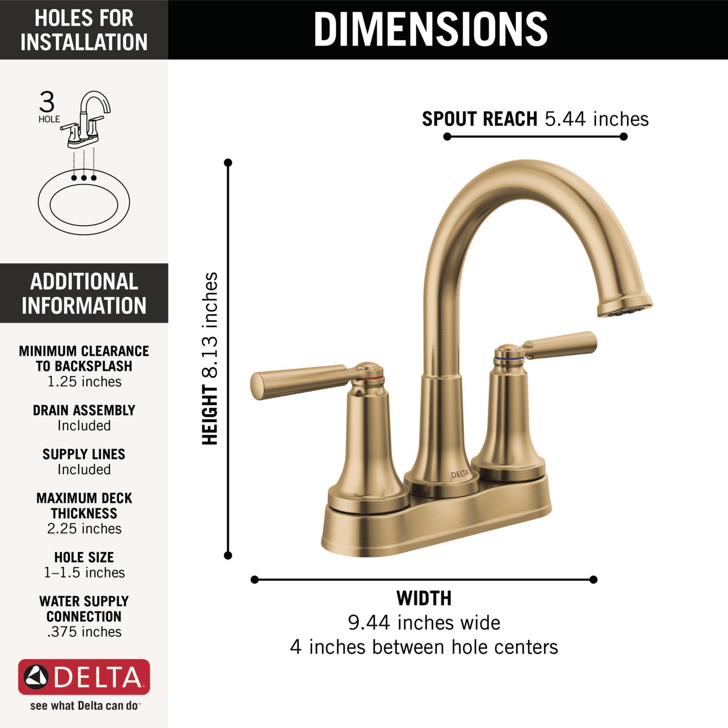 Delta 2535-CZMPU-DST Lavatory-Faucets - View #3