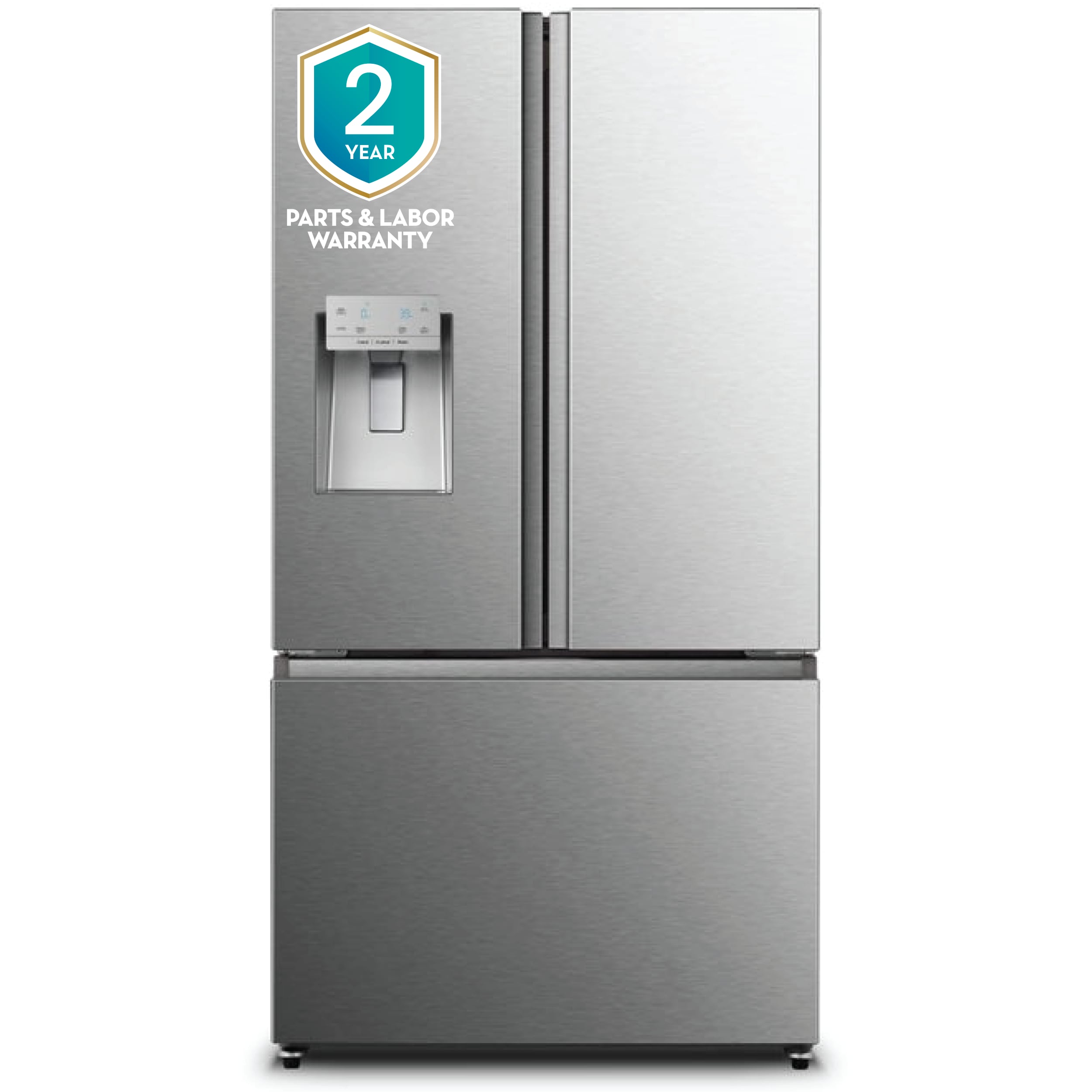 Hisense PureFlat 25.4-cu ft French Door Refrigerator with Dual Ice 