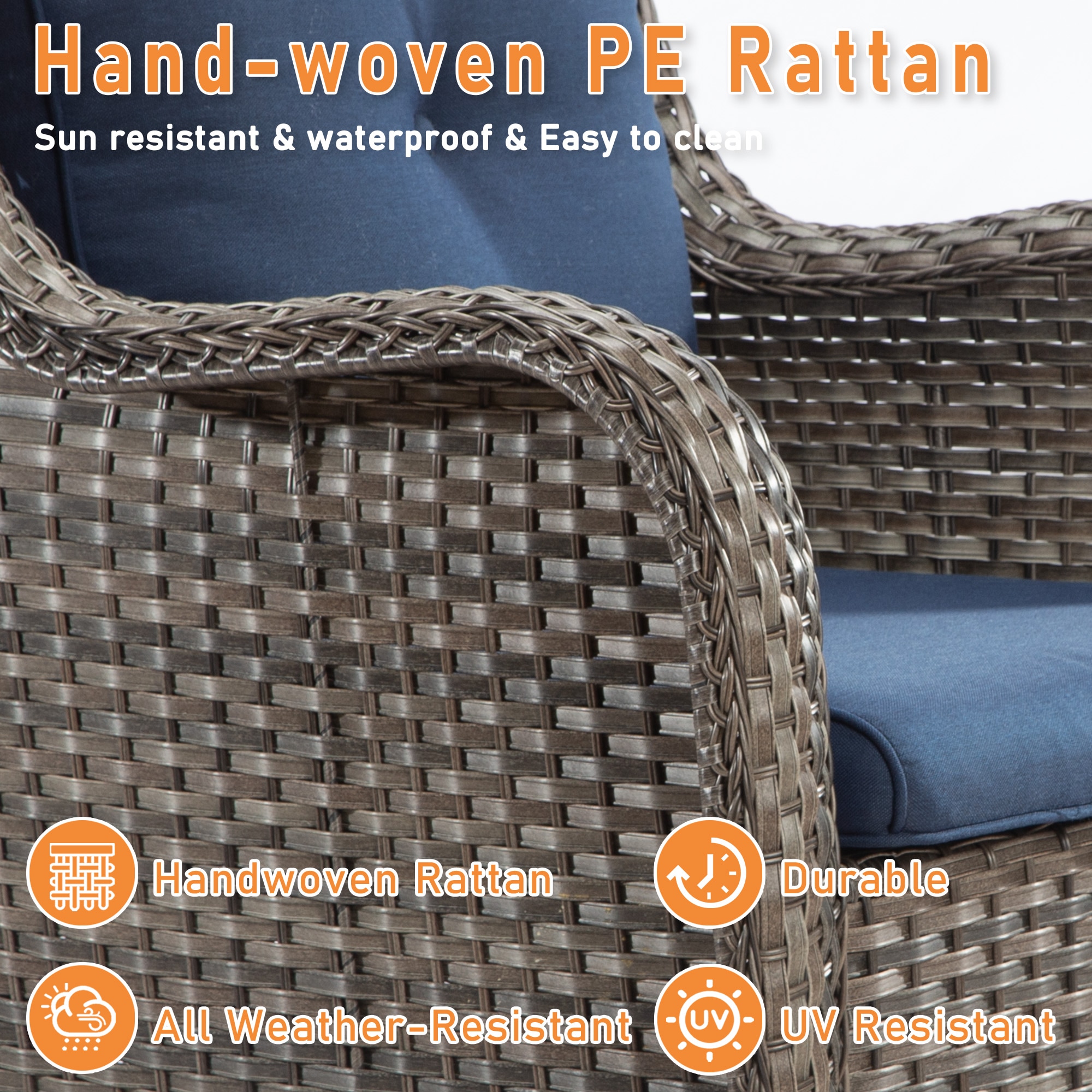 Gardenbee HGL-M81-BLU Patio-Chairs - View #4