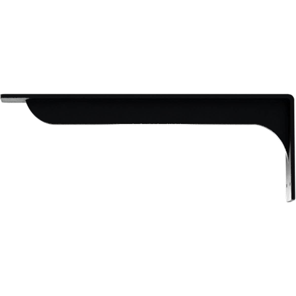Powder Coated Black Steel Shelf Bracket 18"