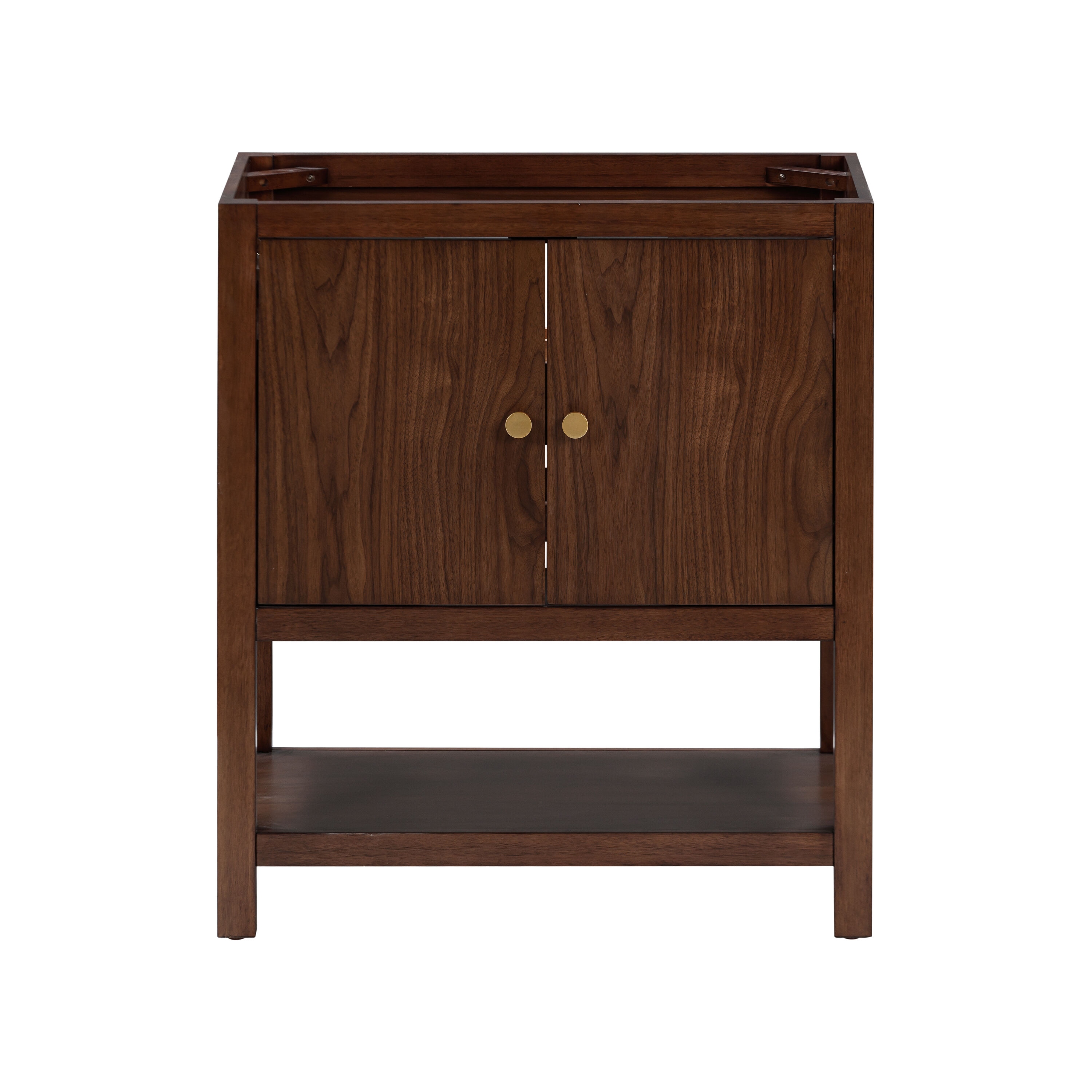 Avanity ZOE-V30-WA Zoe 30-in Walnut Bathroom Vanity Base Cabinet without Top