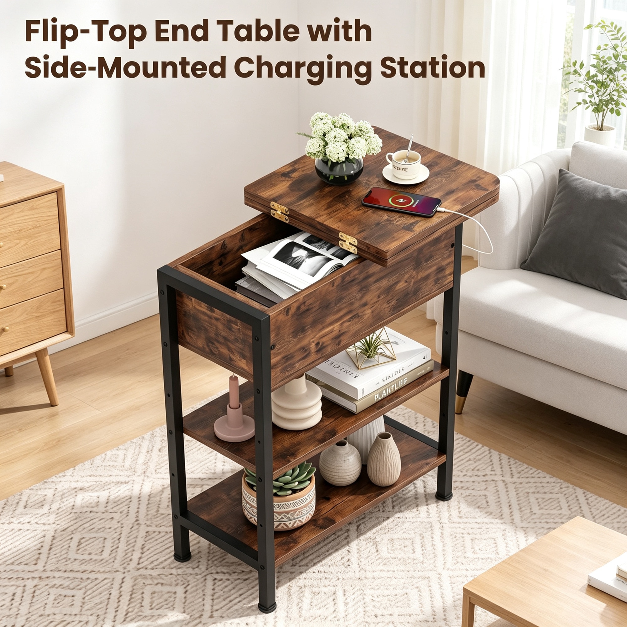 Serwall SW-LJZDBJ-BN End-Tables - View #6