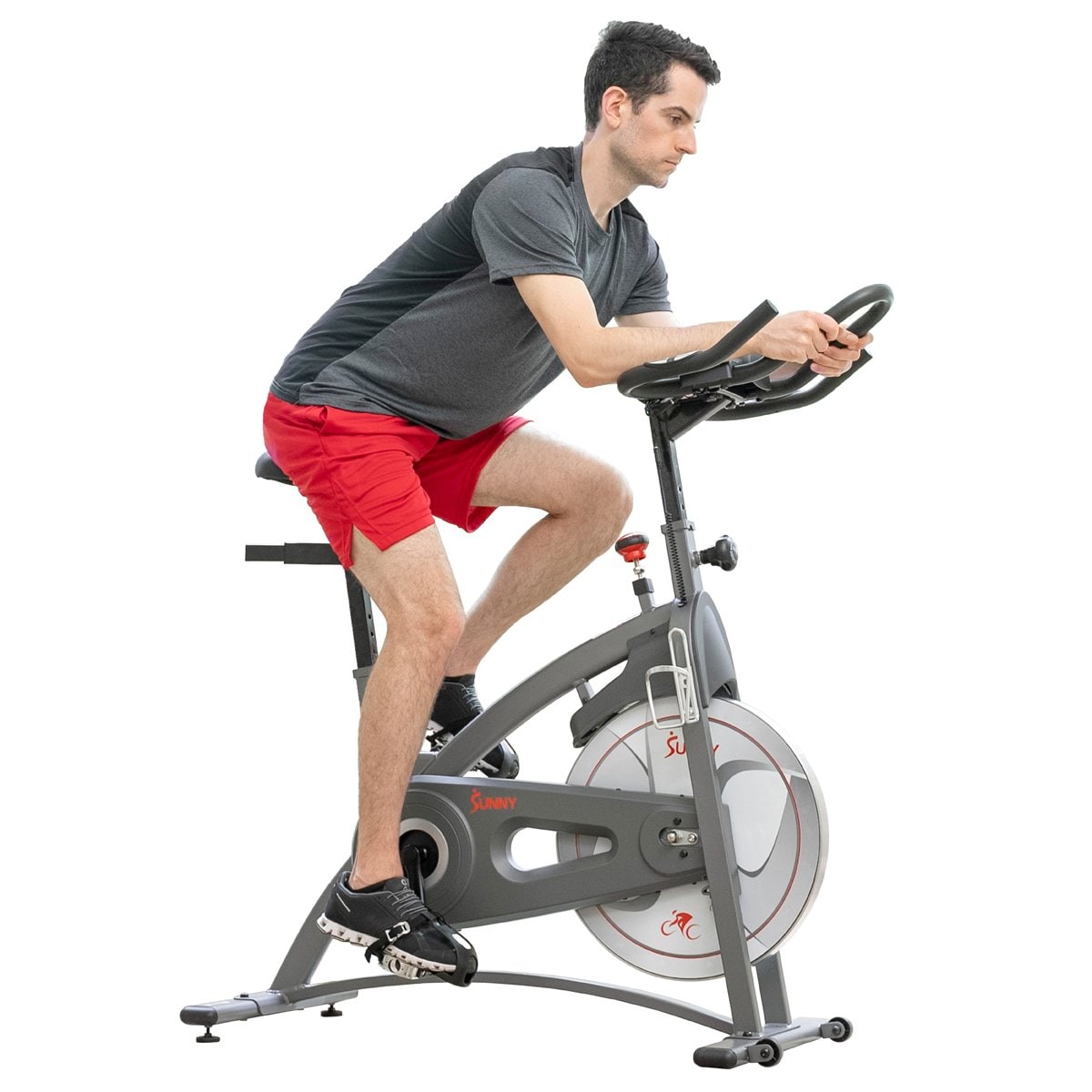 Sunny Health Fitness Magnetic Upright Cycle Exercise Bike in the