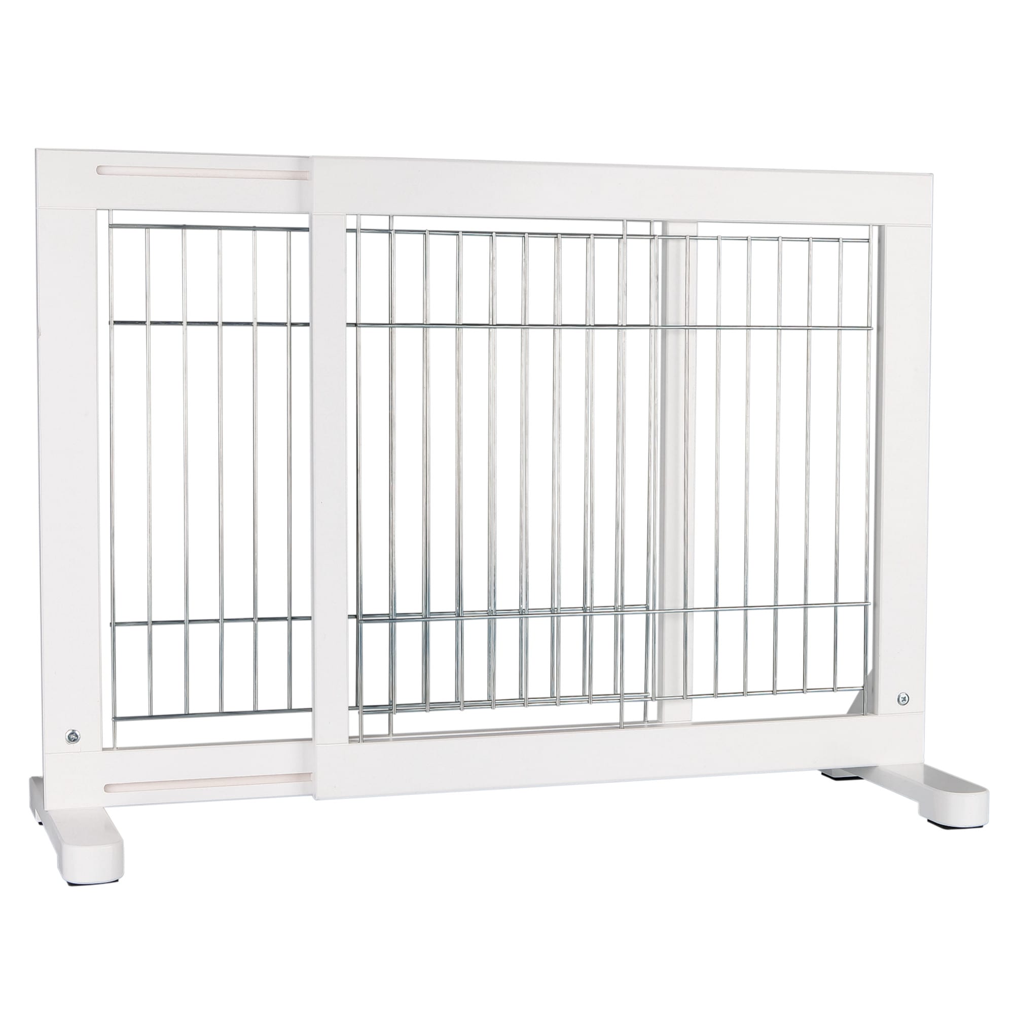 Trixie Pet Products 39455 24-Inches H Freestanding Expandable White Wood Pet Gate