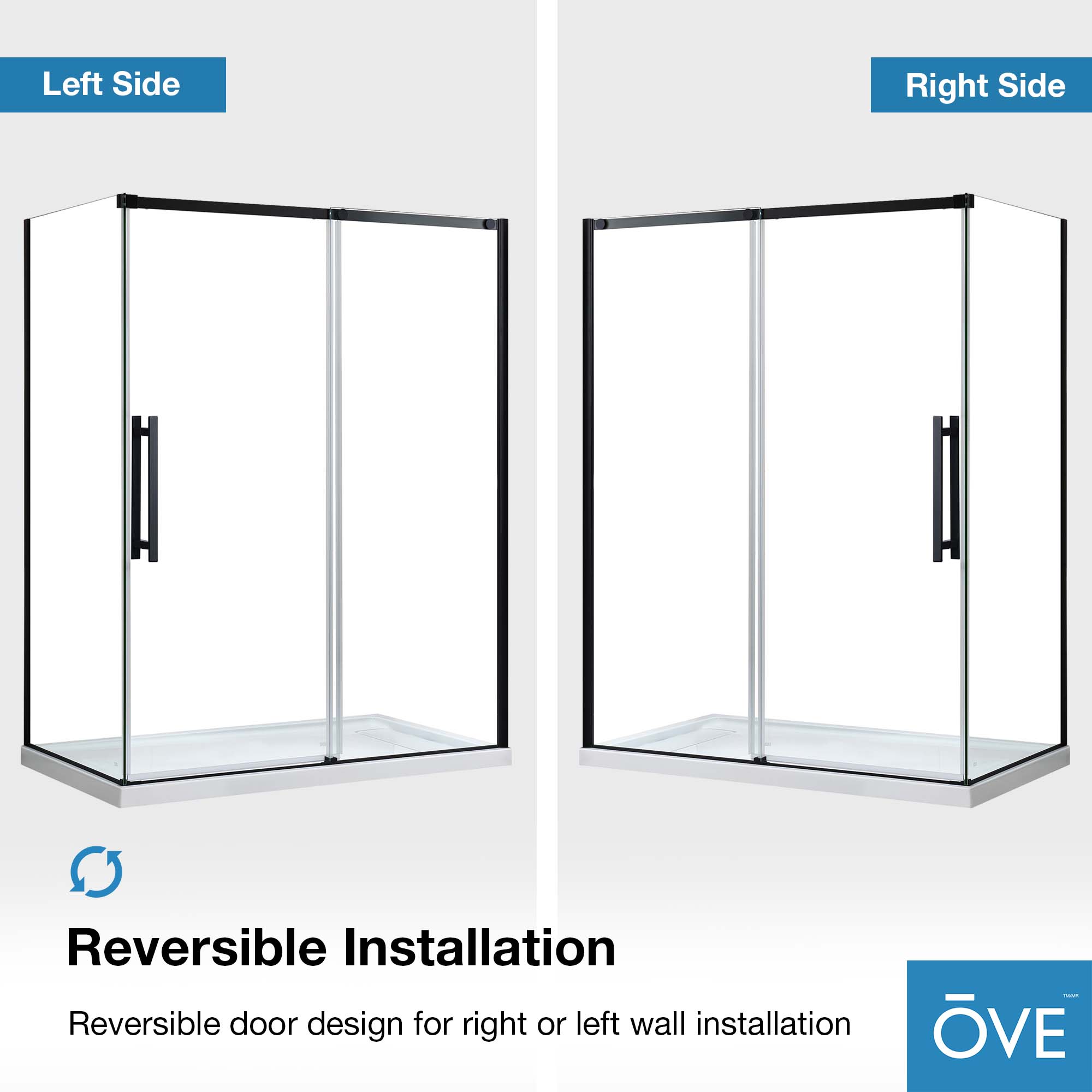 OVE Decors 15SKA-VEN260-BLK Alcove-Shower-Kit - View #15