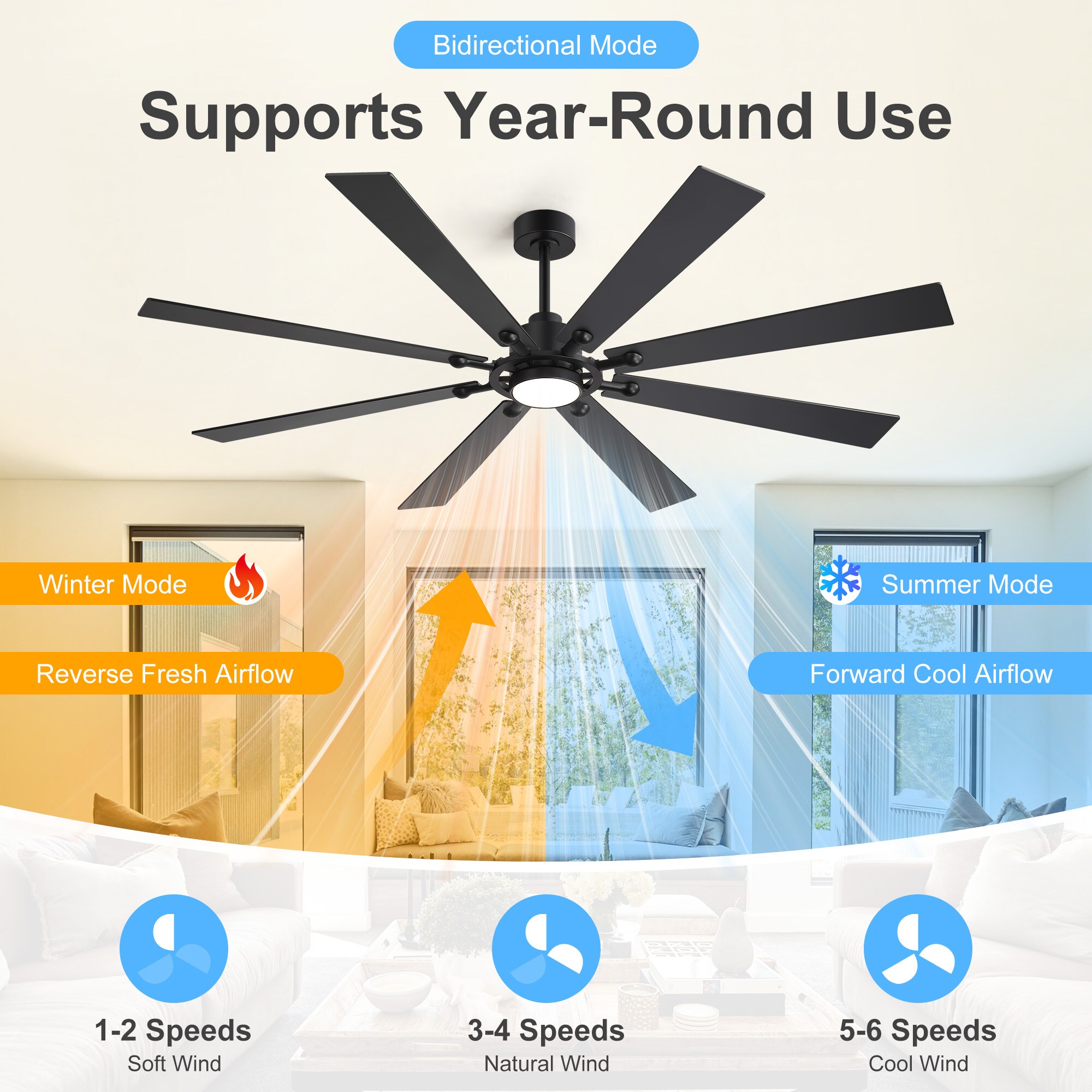 Airsurfer AS-39051-BK Ceiling-Fans - View #6
