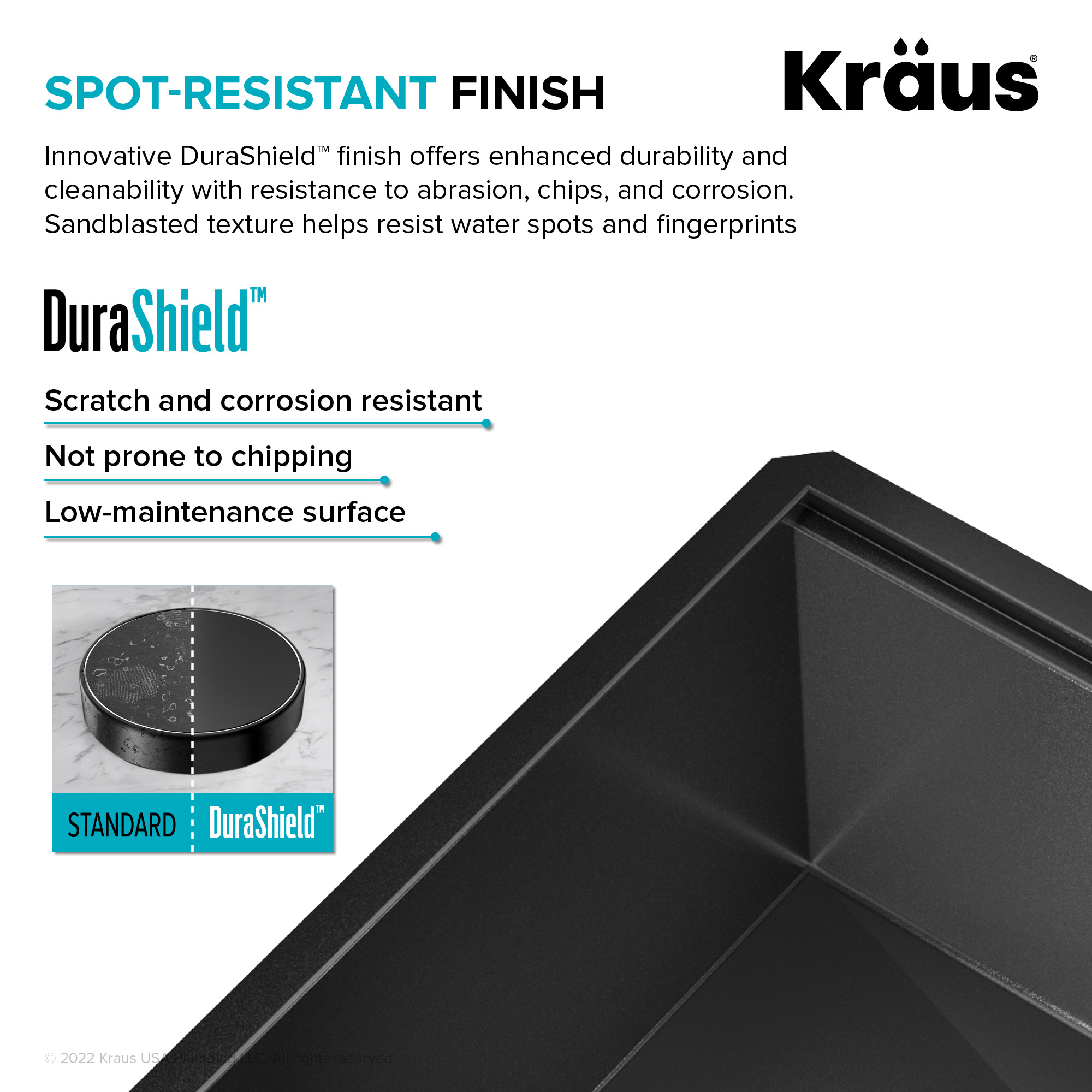 Kraus KWU1111-23-PGM Kitchen-Sinks - View #10