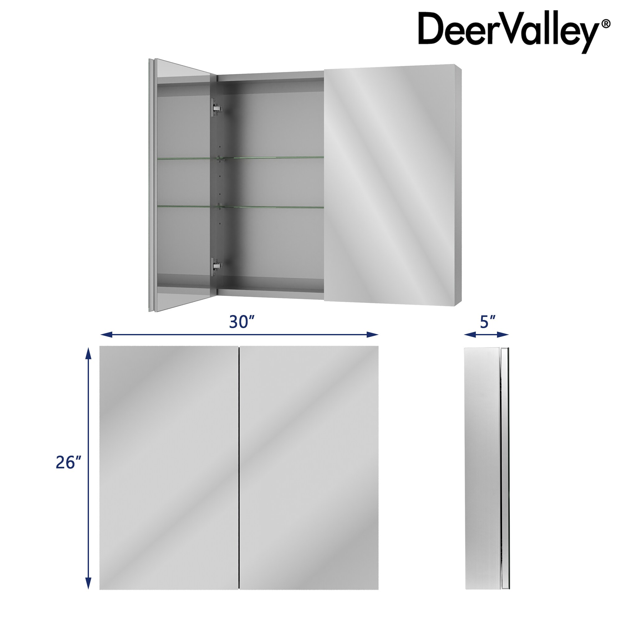 DeerValley DV-1MC0363 Bathroom-Medicine-Cabinets - View #10