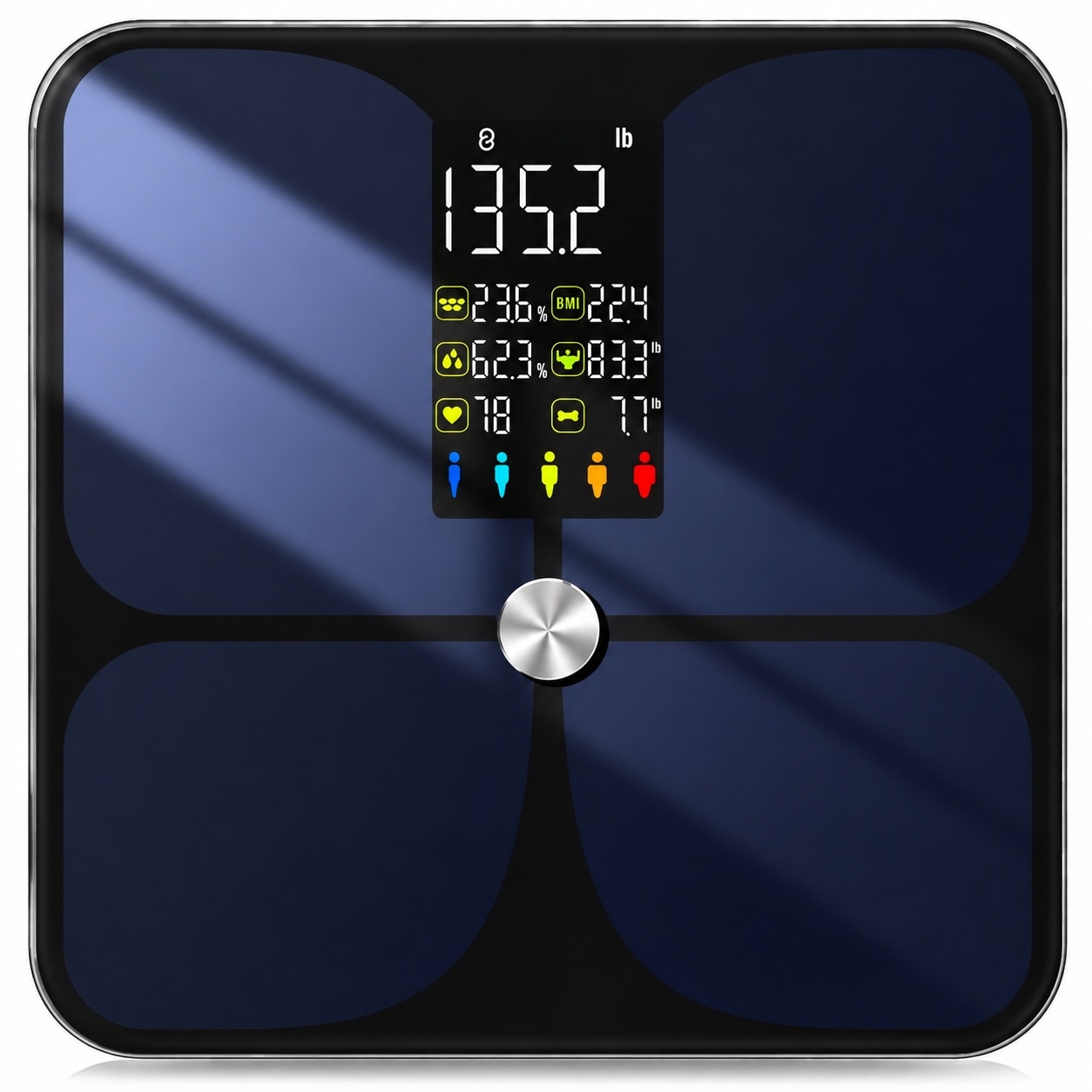 Aoibox -  Smart Digital Bathroom Scale Bluetooth Body Weight BMI Muscle Mass Body Fat Water Heart...