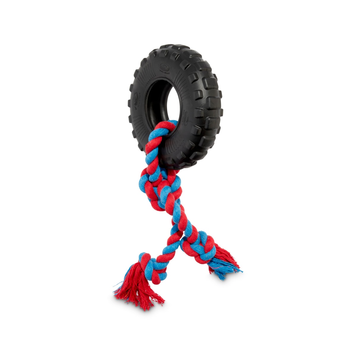 dog tire toy with rope