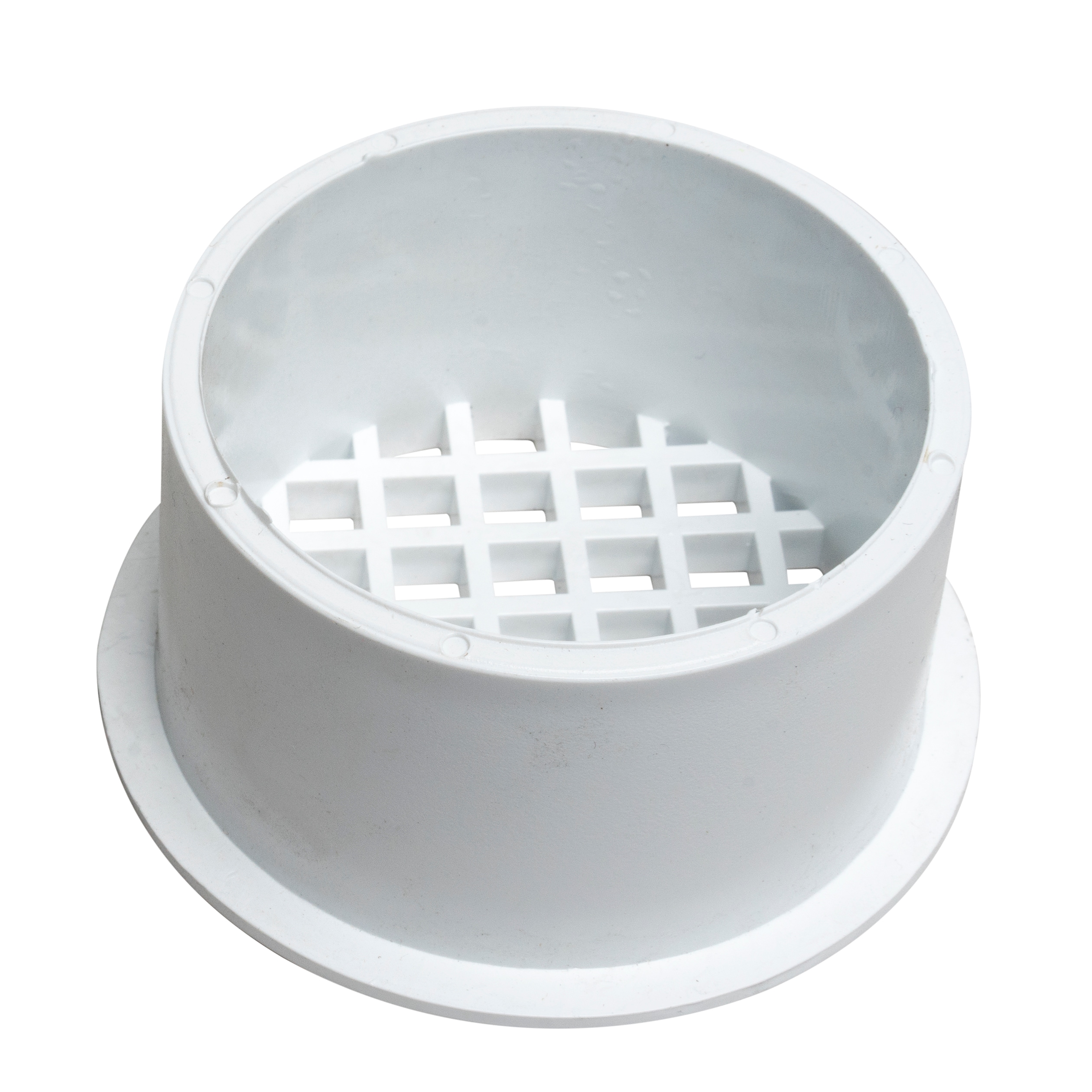LASCO 03-1257 Snap in Style Shower Drain Grate, White Finish