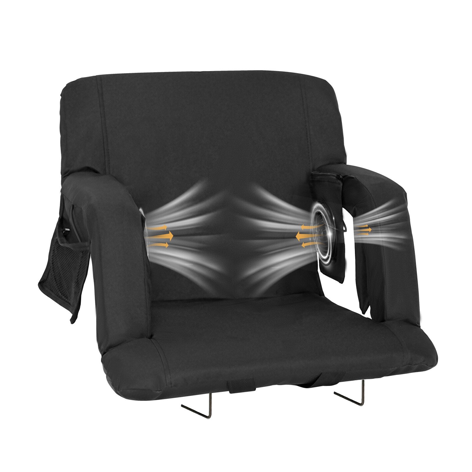 Esazn KTY-YM-L-BK-LYU 21 x 15.7 Polyester Bleacher seat