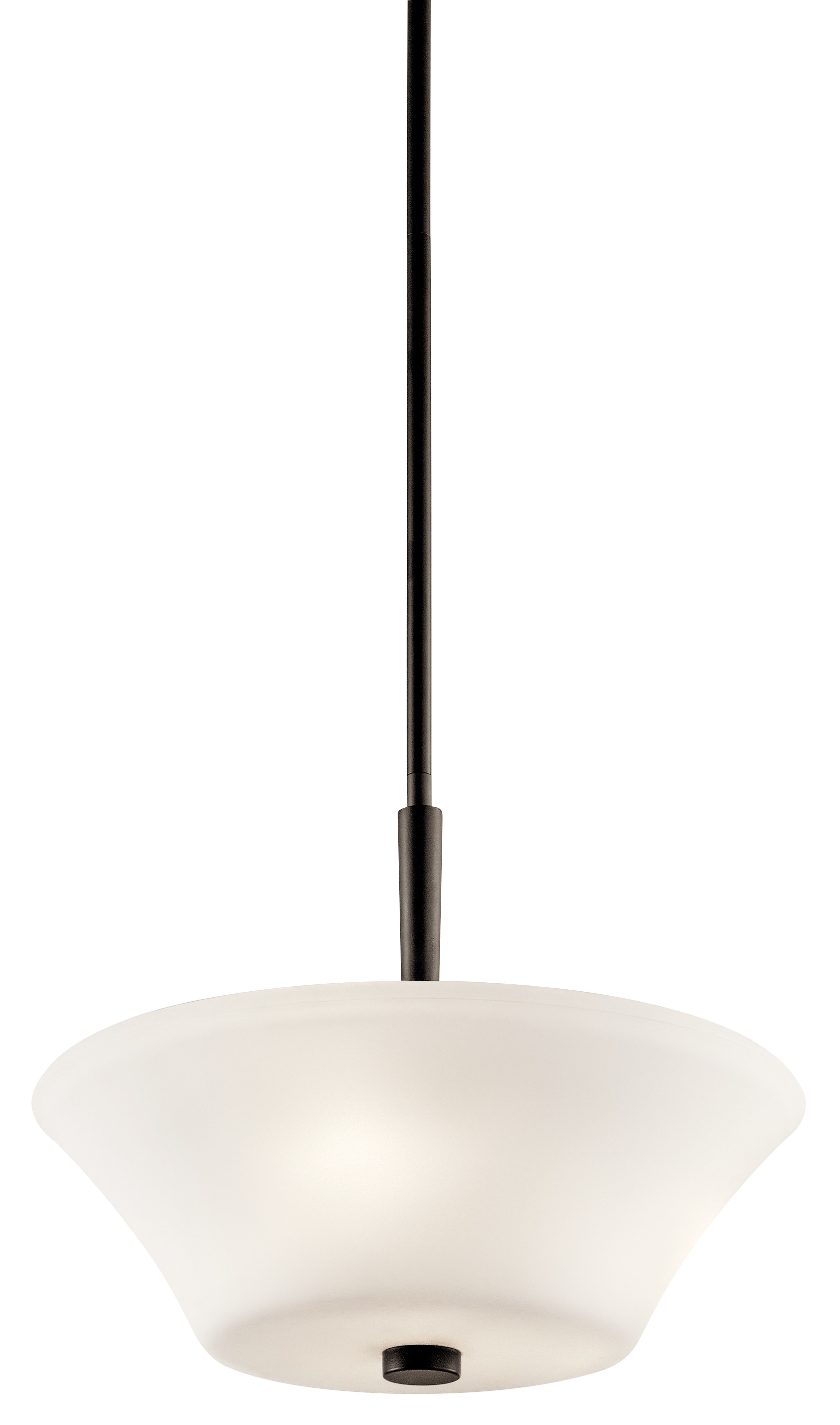 Kichler 43669OZL18 Aubrey 3 -Light 15-in Bronze Semi Flush Mount Light