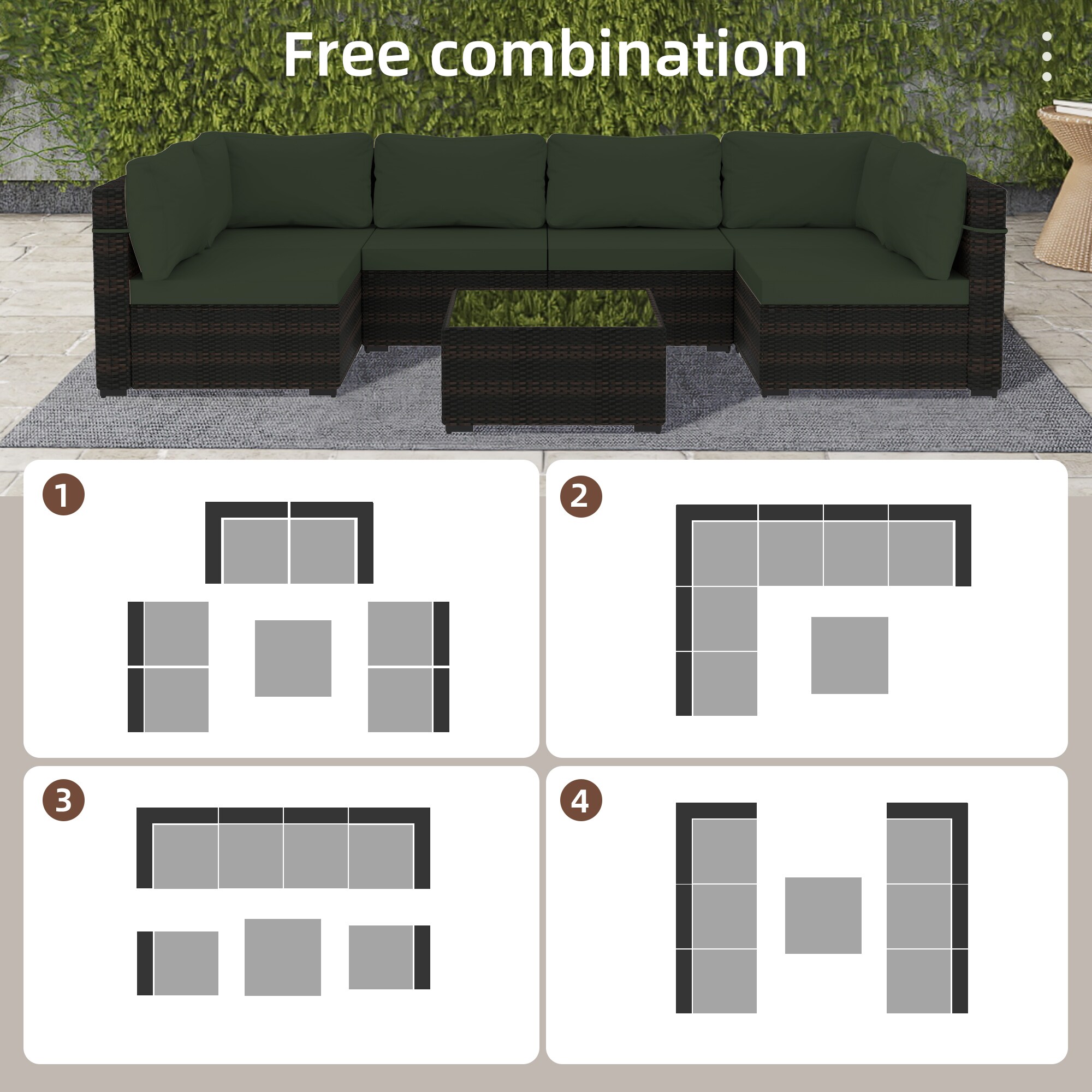 Patio Watcher RT-JD7-B-RED Patio-Conversation-Sets - View #4